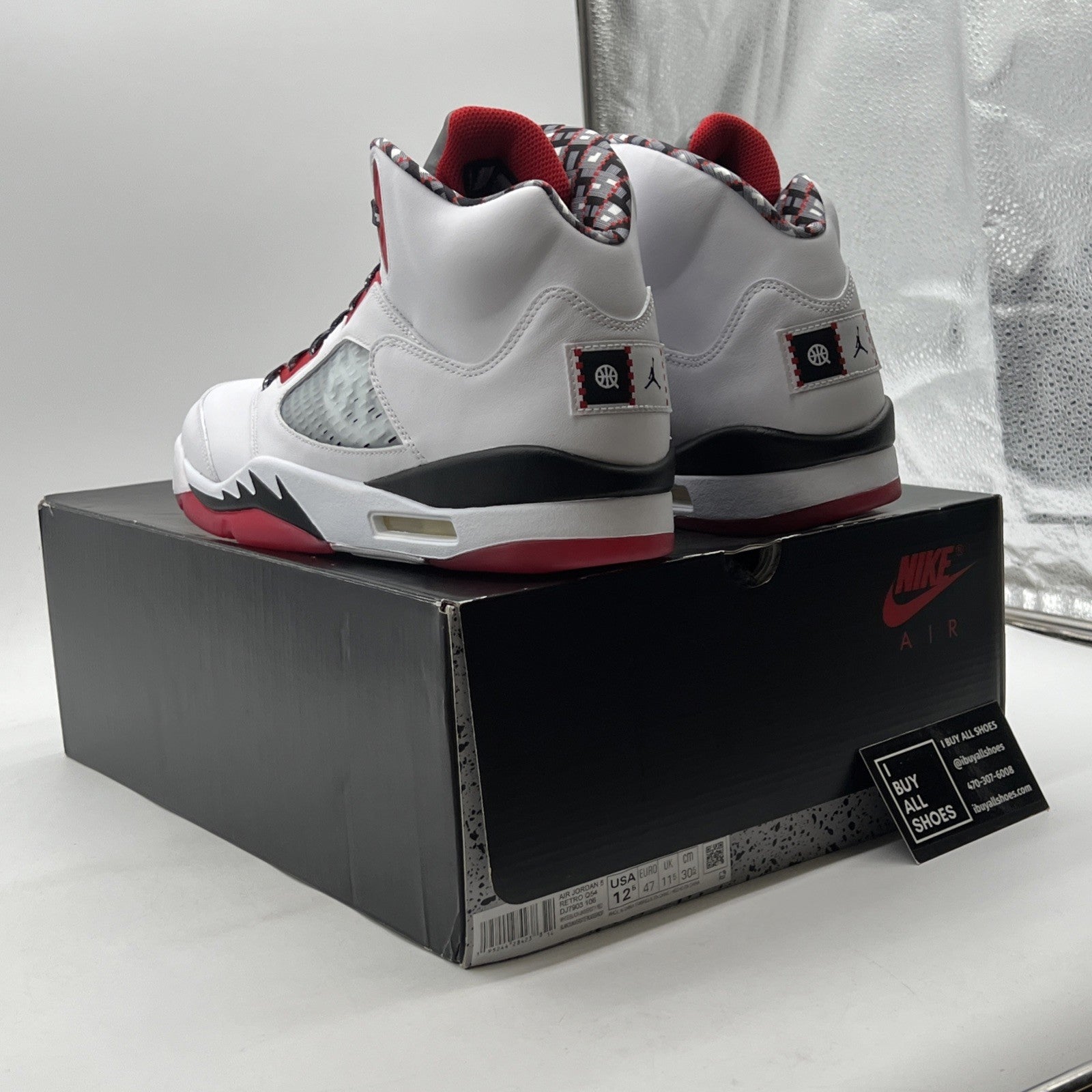 Size 12.5 - Air Jordan 5 Retro 2021 Quai 54 (DJ7903-106)