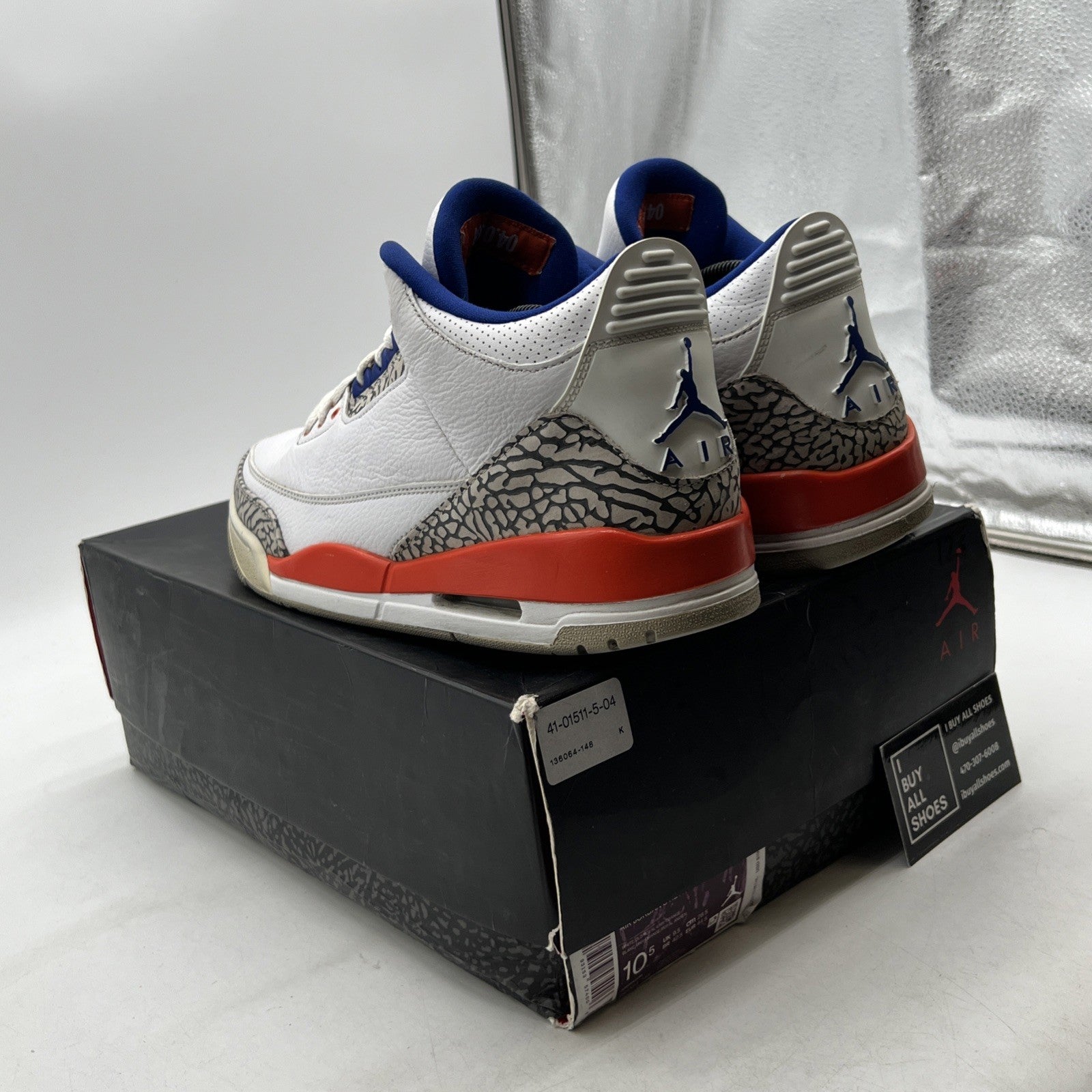 Size 10.5 - Air Jordan 3 Retro Knicks (136064-148)