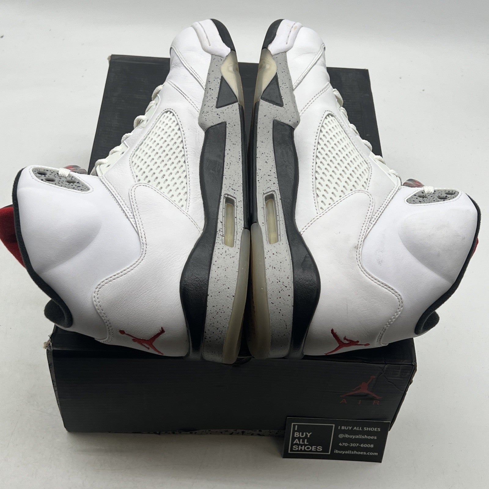 Size 14 - Air Jordan 5 Retro White Cement (136027-104)