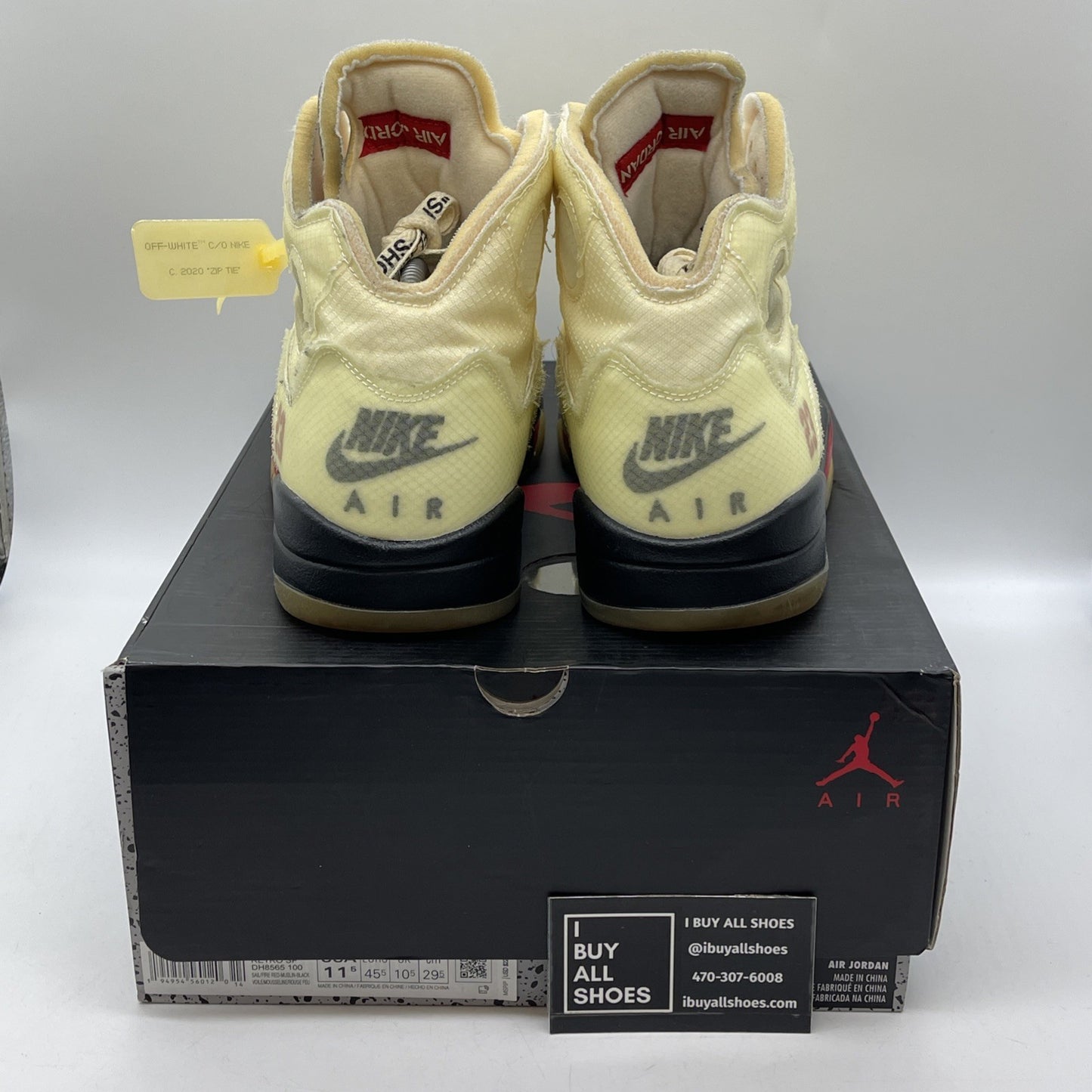 Size 11.5 - Air Jordan 5 SP x Off-White Mid Sail (DH8565-100)