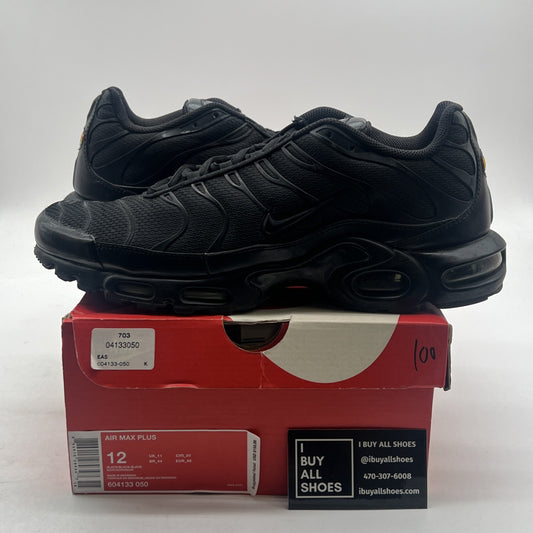 Size 12 - Nike Air Max Plus Low Triple Black (604133-050)