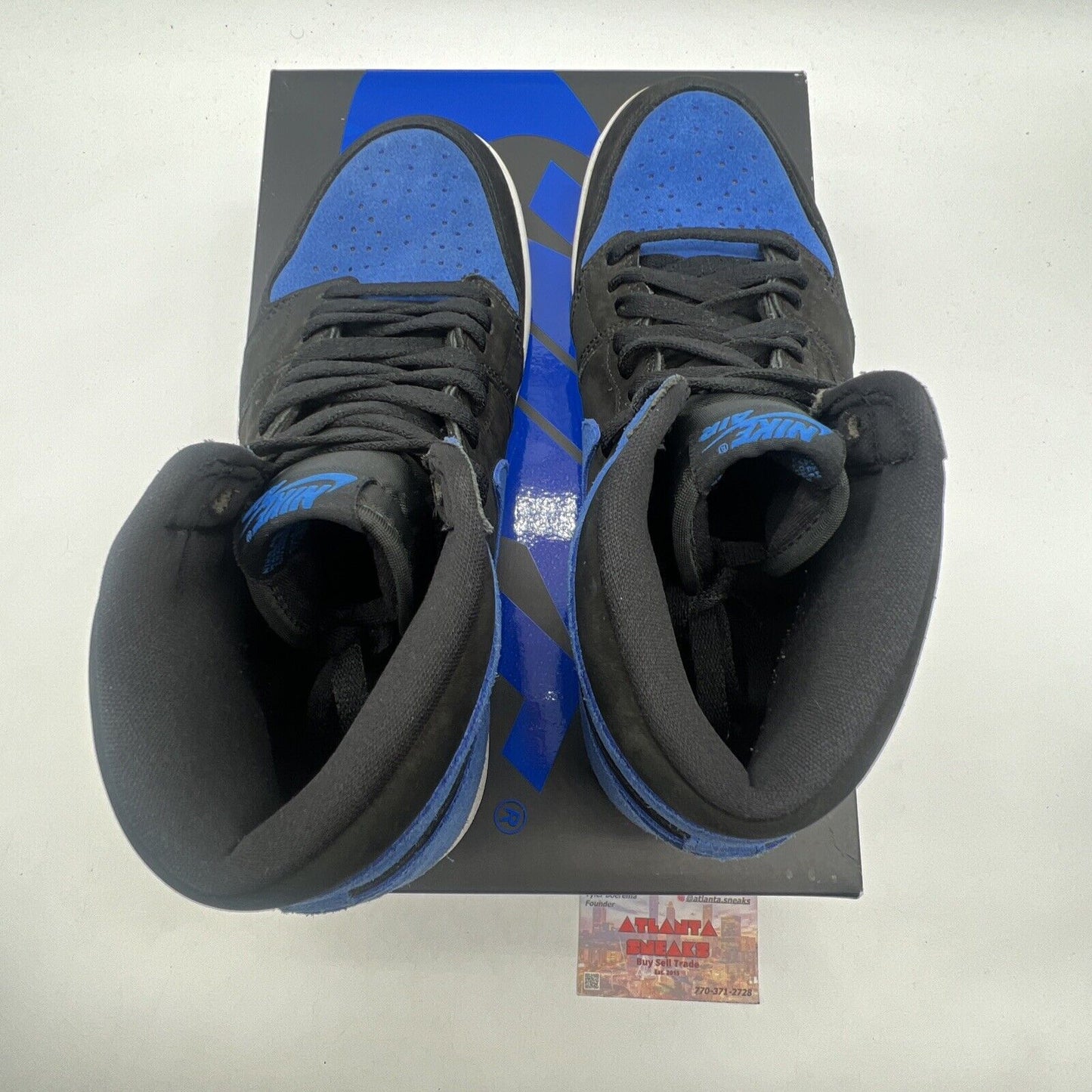 Size 9.5 - Jordan 1 Retro OG High Royal Reimagined Black White Blue (DZ5485-042)