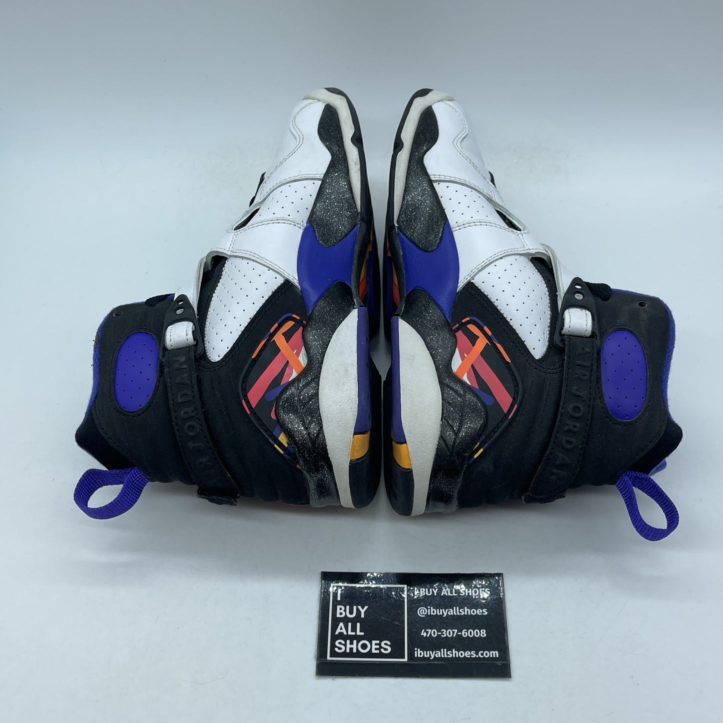 Size 6.5Y (GS) - Jordan 8 Retro High Three-Peat White Leather (305368-142)
