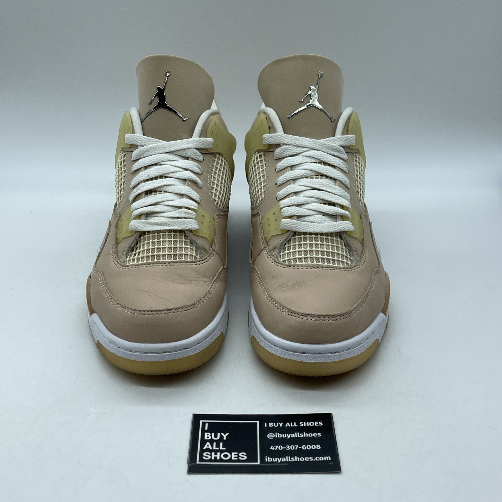 Size 11.5W - Air Jordan 4 Retro Shimmer Pink Silver Suede Leather (DJ0675-200)