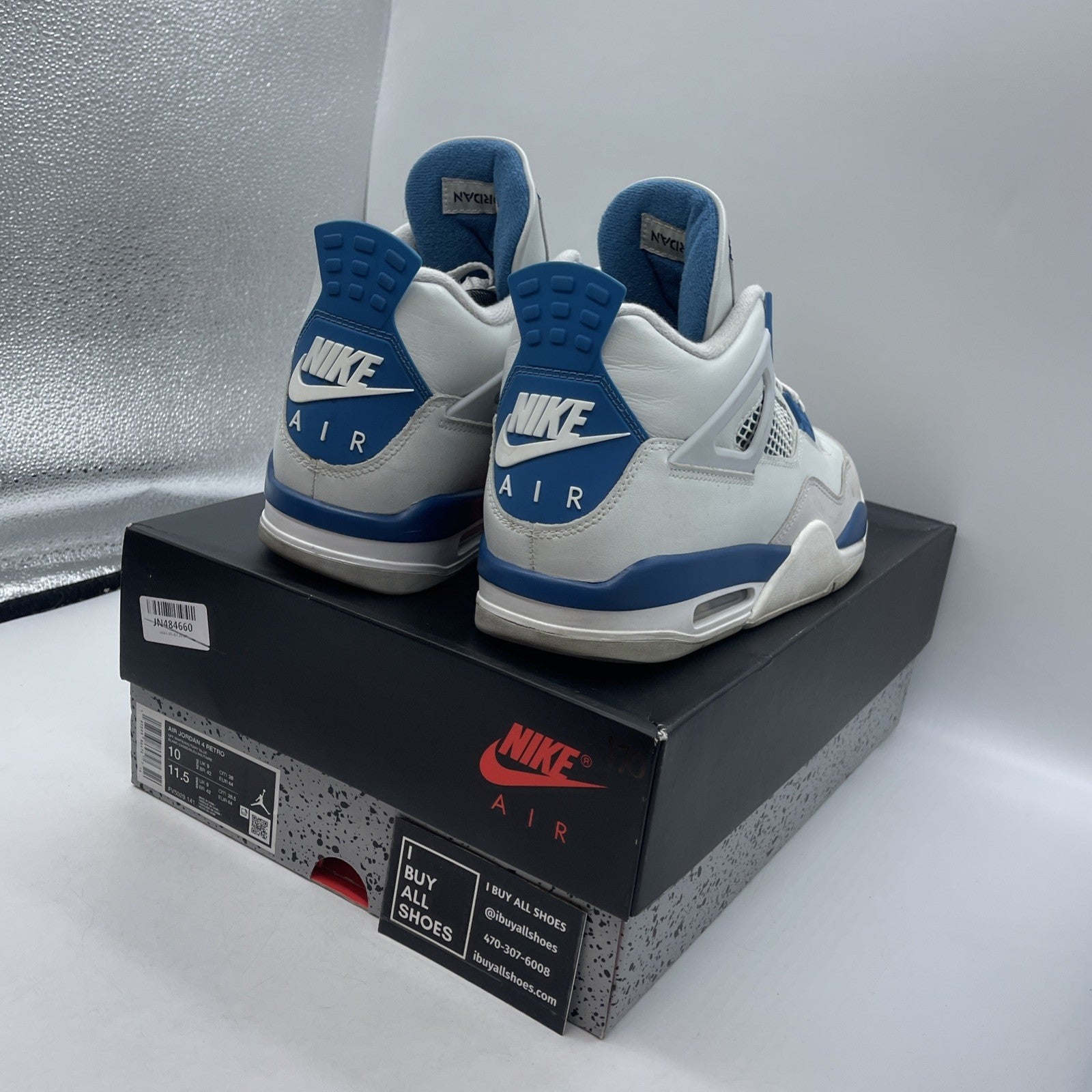 Size 10 - Air Jordan 4 Retro 2024 Military Blue (FV5029-141)