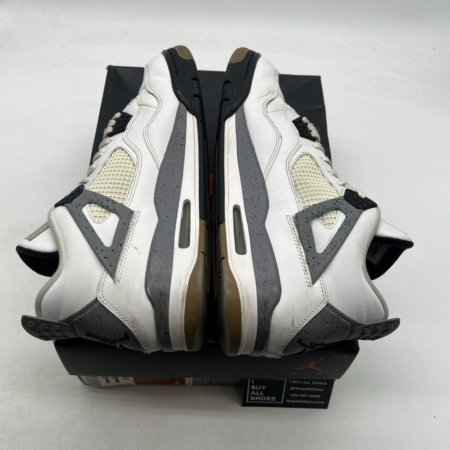 Size 11.5 - Air Jordan 4 Retro Cement 2012 (308497-103)