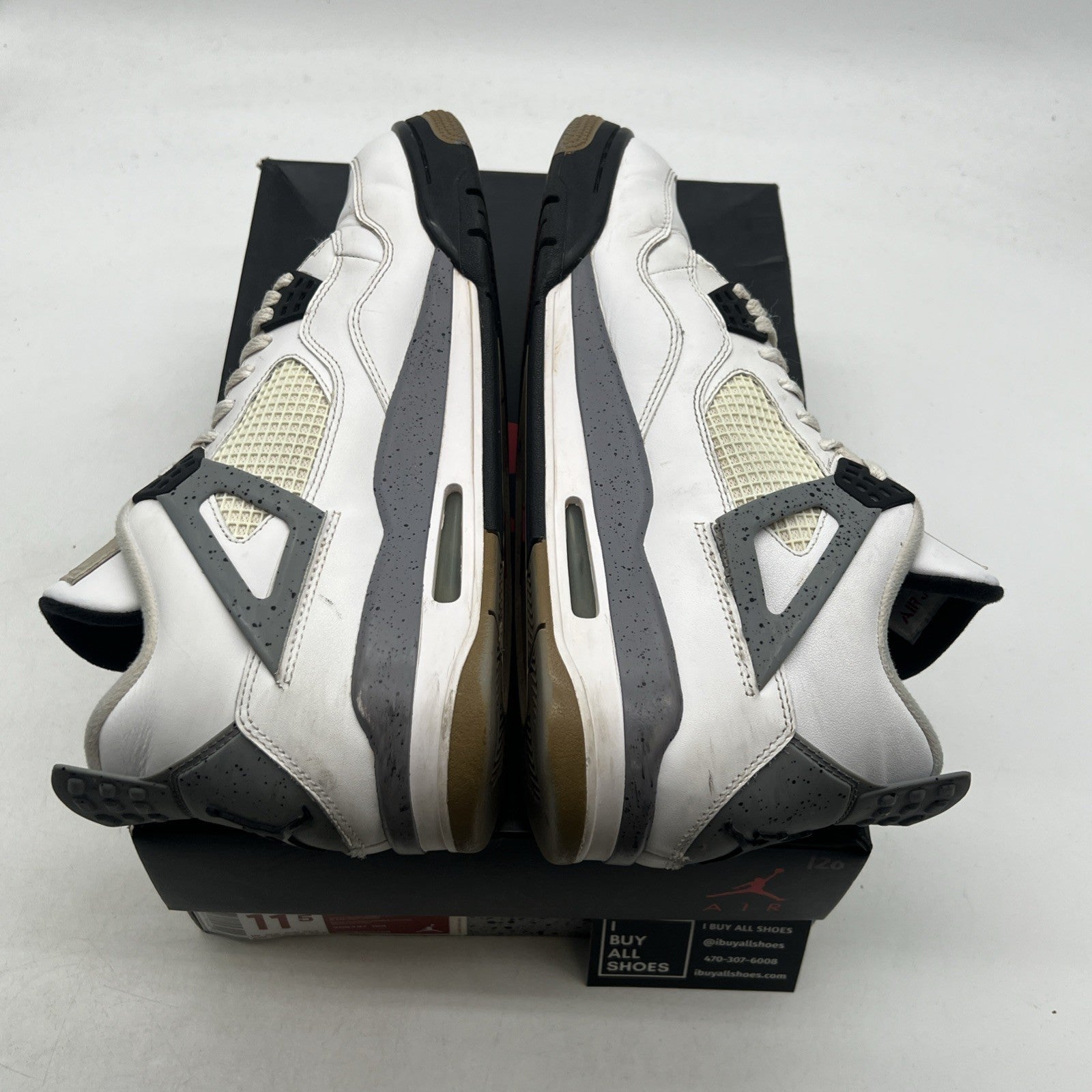 Size 11.5 - Air Jordan 4 Retro Cement 2012 (308497-103)