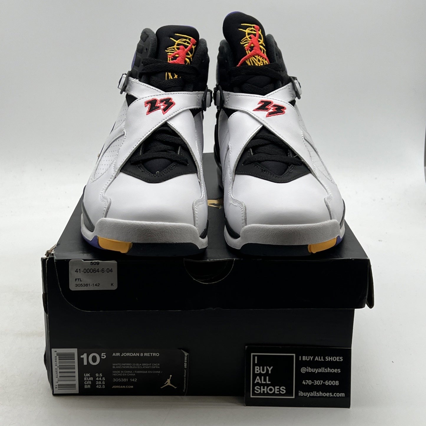 Size 10.5 - Air Jordan 8 Three-Peat (305381-142)