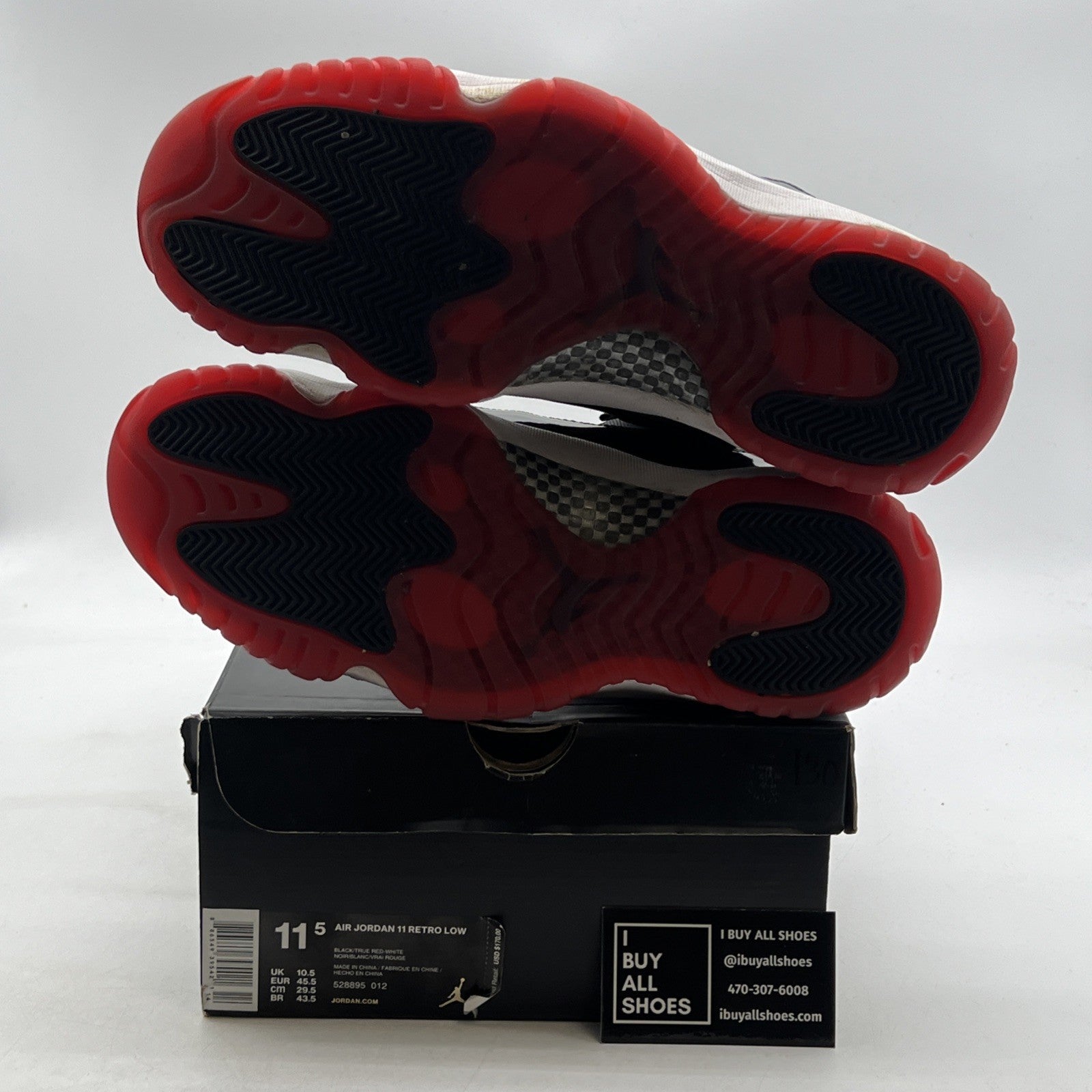 Size 11.5 - Air Jordan 11 Retro 2015 Low Bred (528895-012)