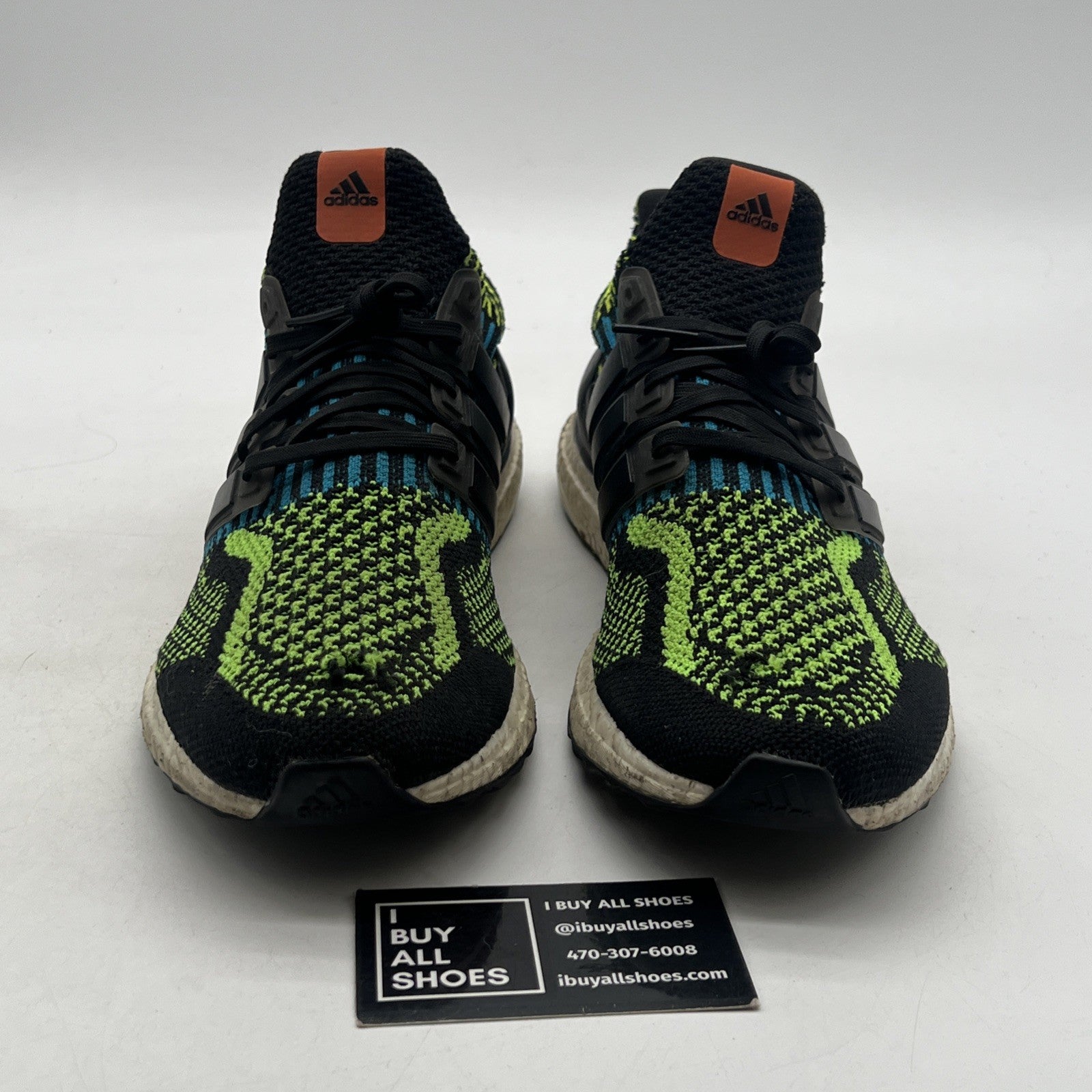 Size 10 - adidas UltraBoost 5.0 DNA Black Team Solar Green (GX4103)