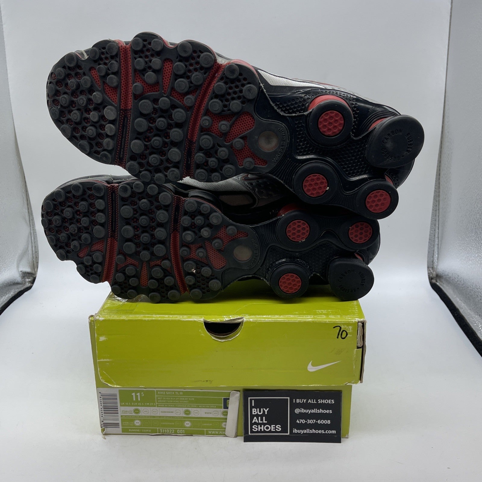 Size 11.5 - Nike Shox TL3 (2005) Original Retro TL Trainers (31102-001)
