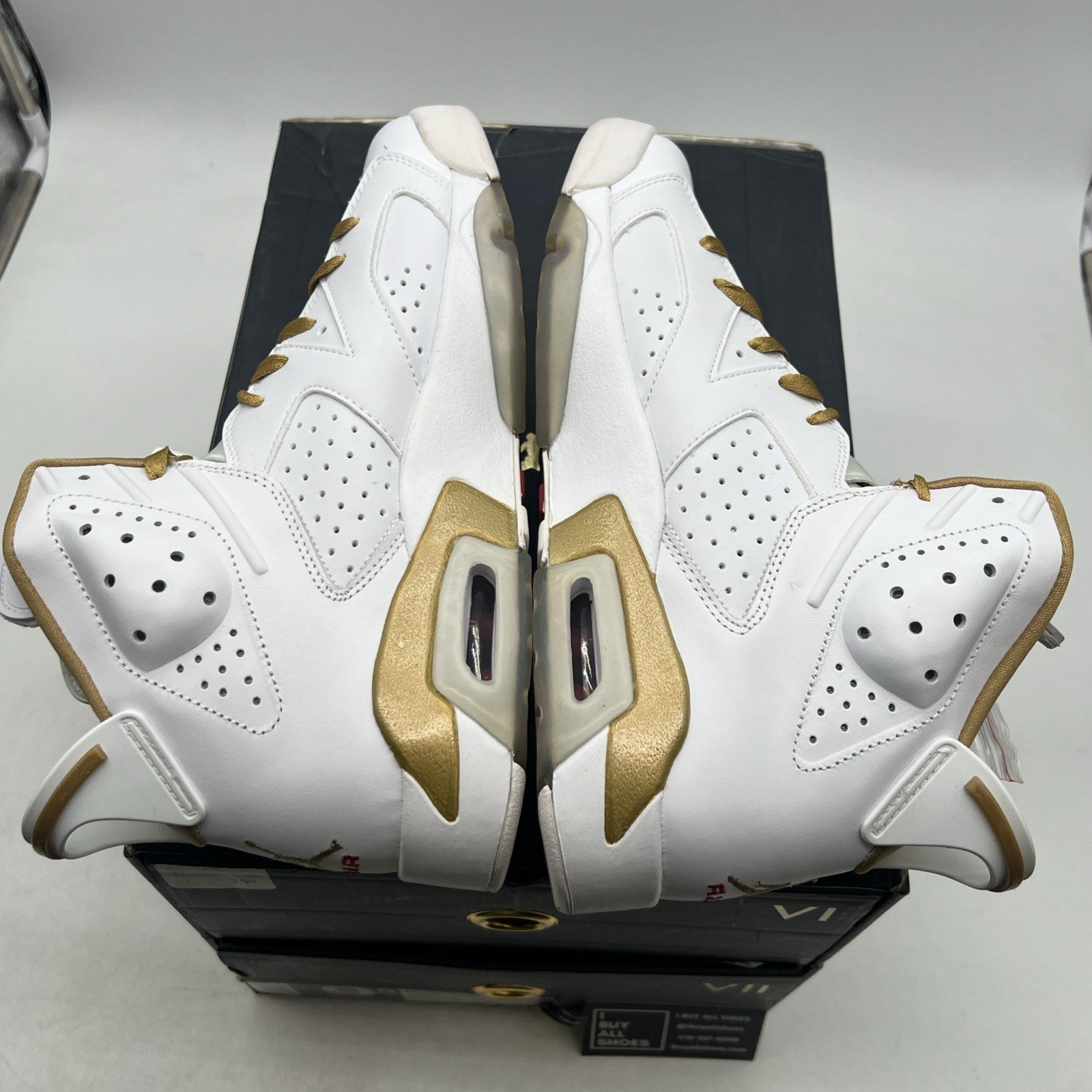 Size 9.5 - Air Jordan 7/6 Retro Golden Moments Pack (535357-935)