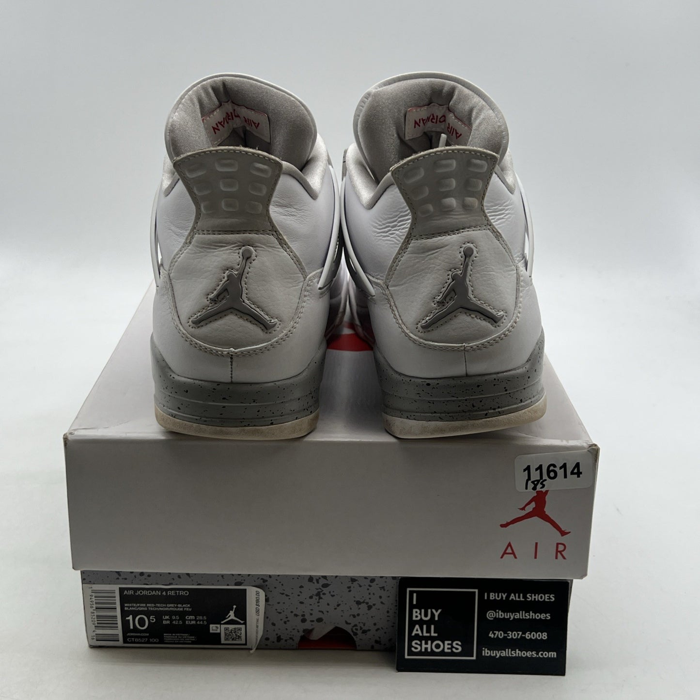 Size 10.5 - Air Jordan 4 Retro Mid White Oreo (CT8527-100)