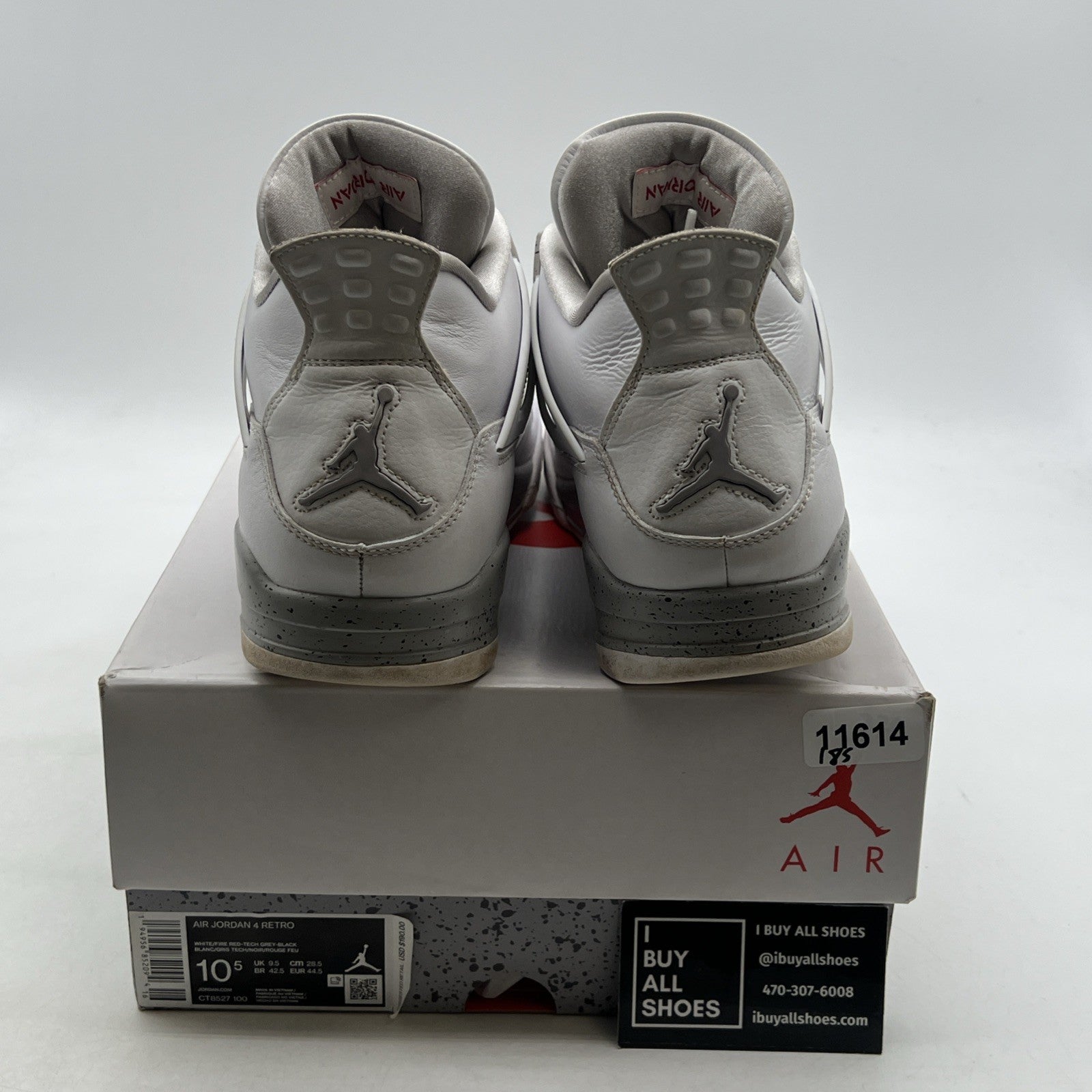 Size 10.5 - Air Jordan 4 Retro Mid White Oreo (CT8527-100)