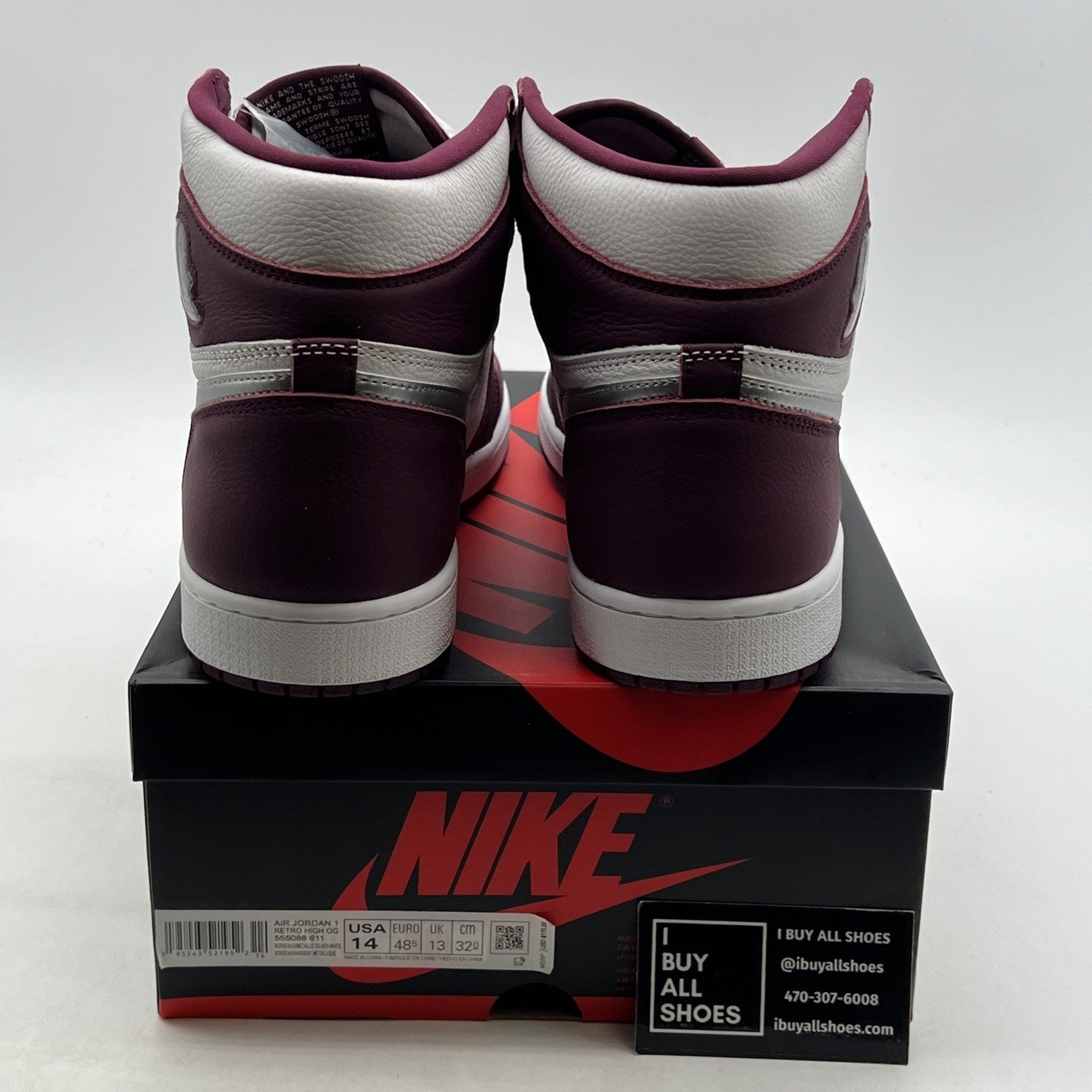 Size 14 - Air Jordan 1 Retro High OG Bordeaux (555088-611)