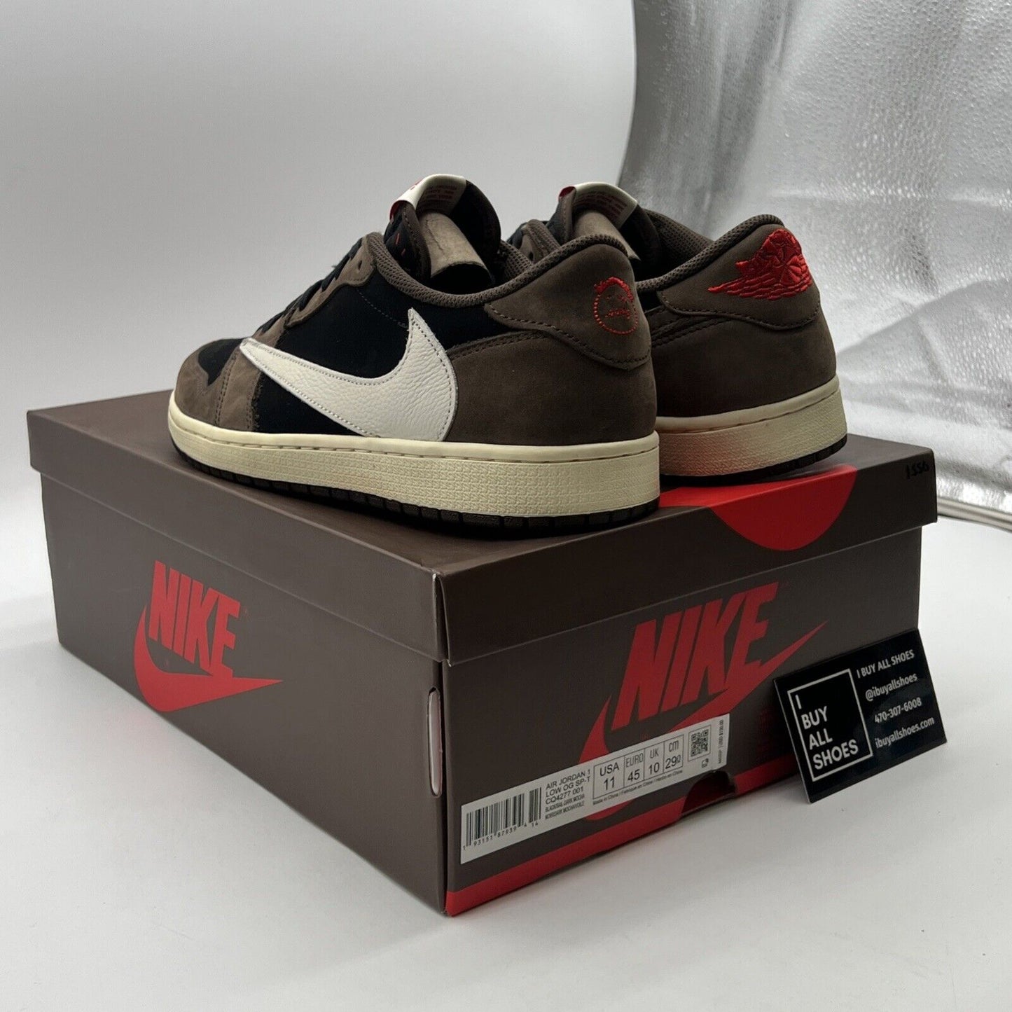 Size 11 - Air Jordan 1 x Travis Scott Low Mocha (CQ4277-001)