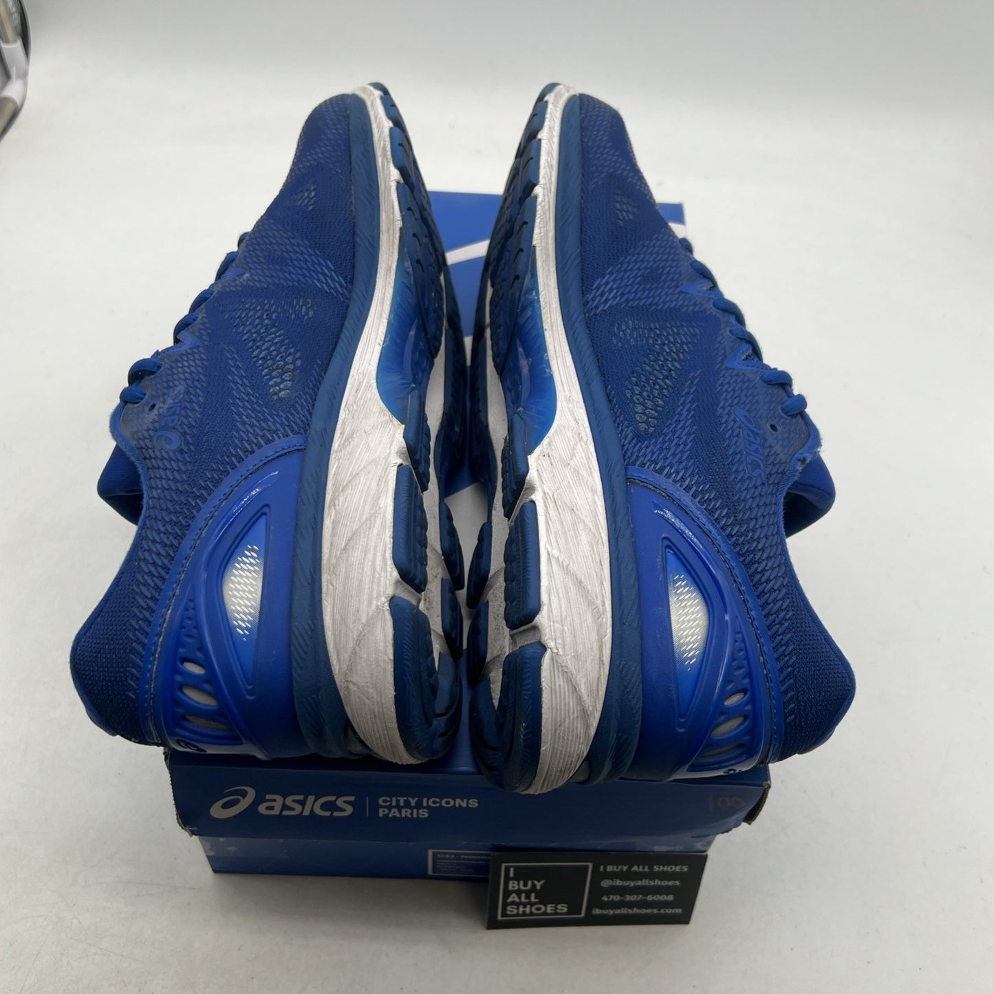 Size 11.5W - Asics Gel Nimbus 20 2018 Paris Marathon Running (T8B3N-4545)