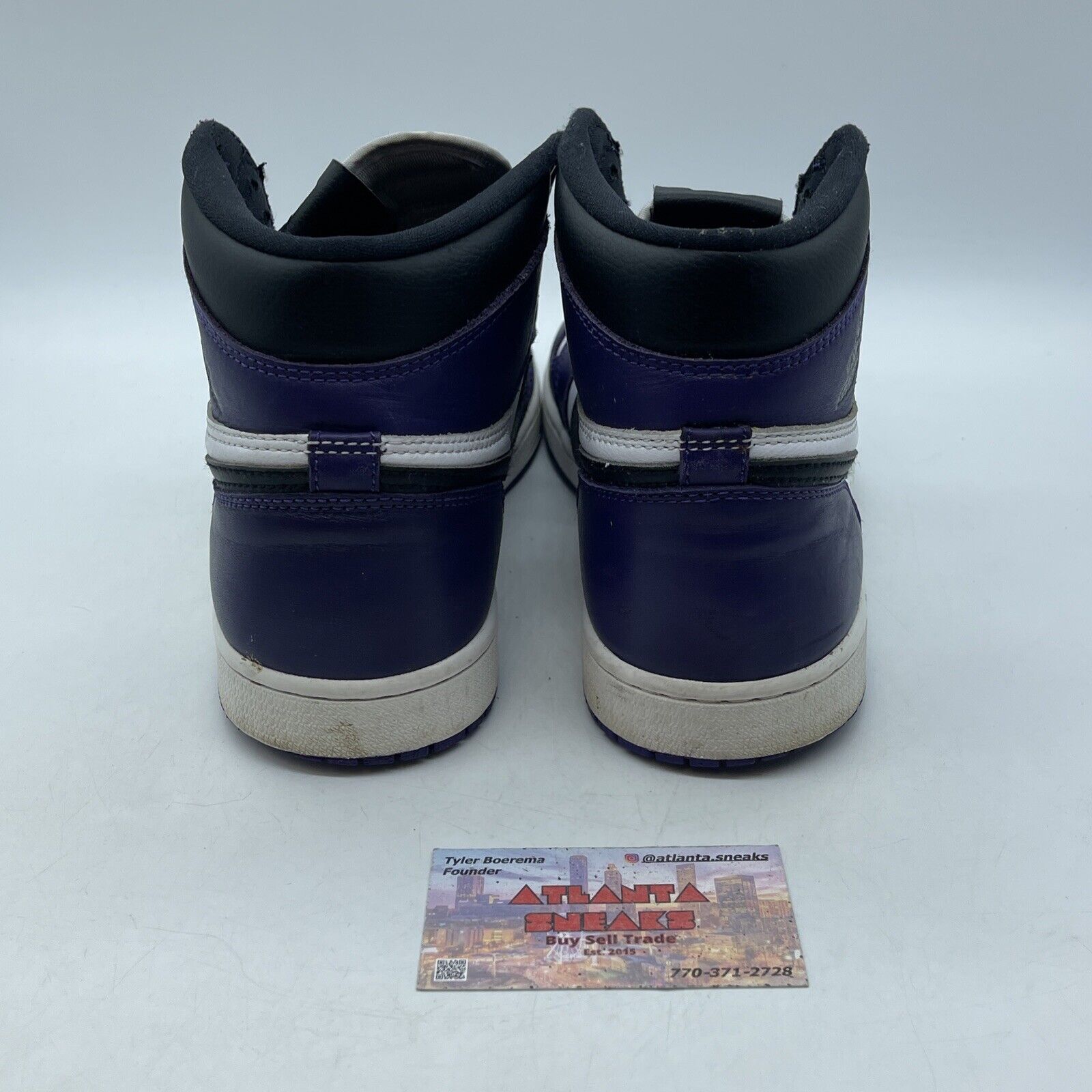 Size 10 - Jordan 1 Retro OG High Court Purple 2.0 White Leather (555088-500)