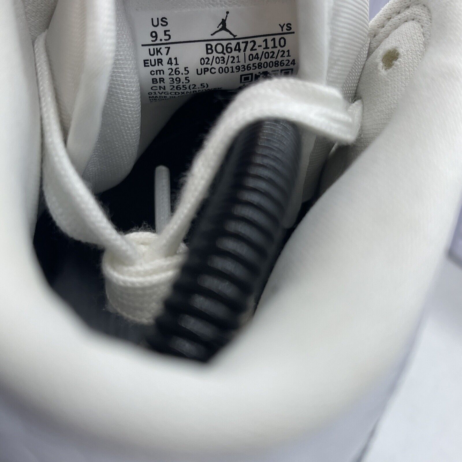 Size 9.5W - Air Jordan 1 Mid White Snakeskin Leather (BQ6472-110)