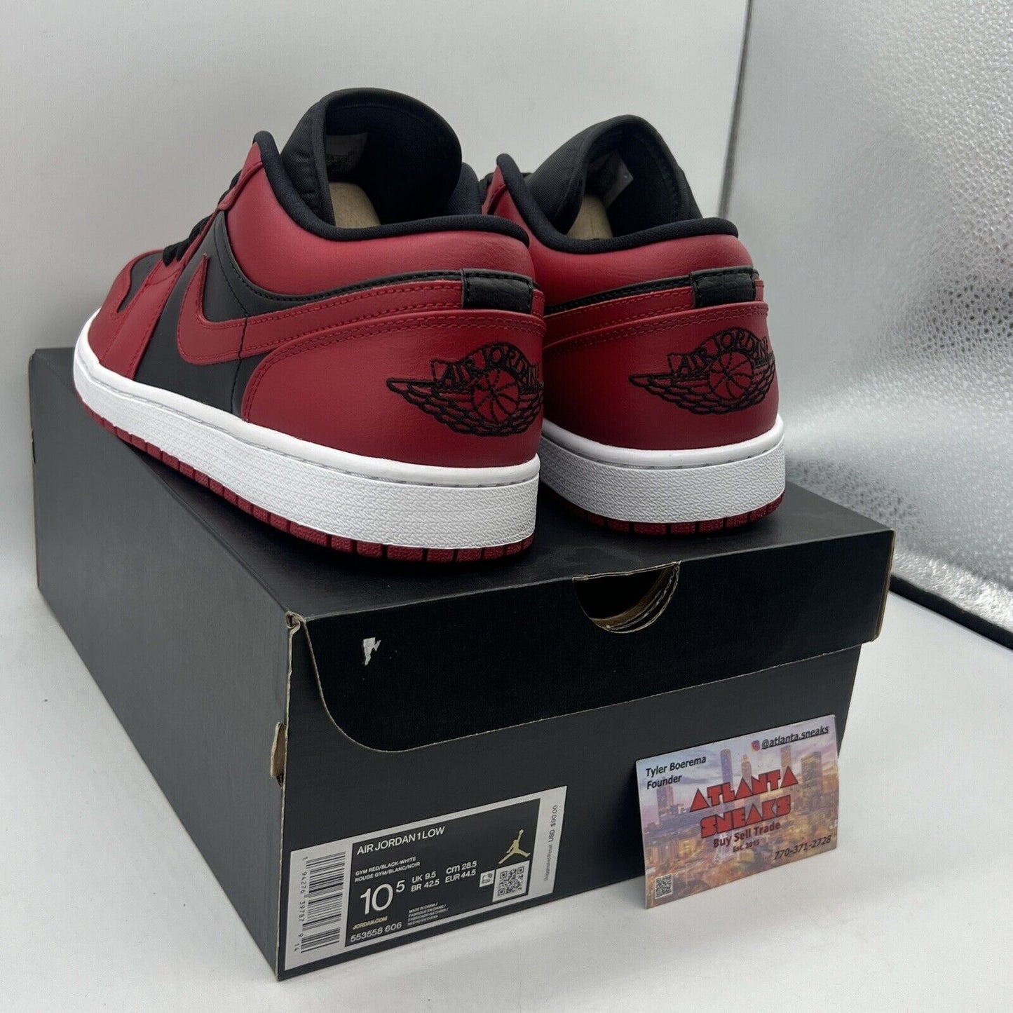 Size 10.5 - Air Jordan 1 Reverse Bred Red White Black Brand New Og All DS