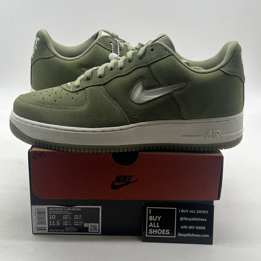 Size 10 - Nike Air Force 1 Jewel Color of the Month - Oil Green (DV0785-300)