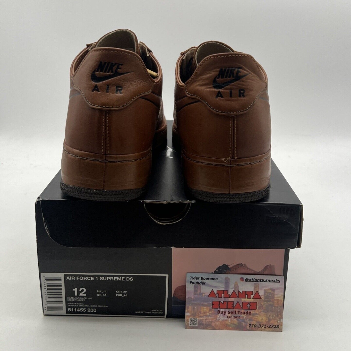 Size 12 - Nike Air Force 1 Supreme Ds Deconstruct (511455-200)