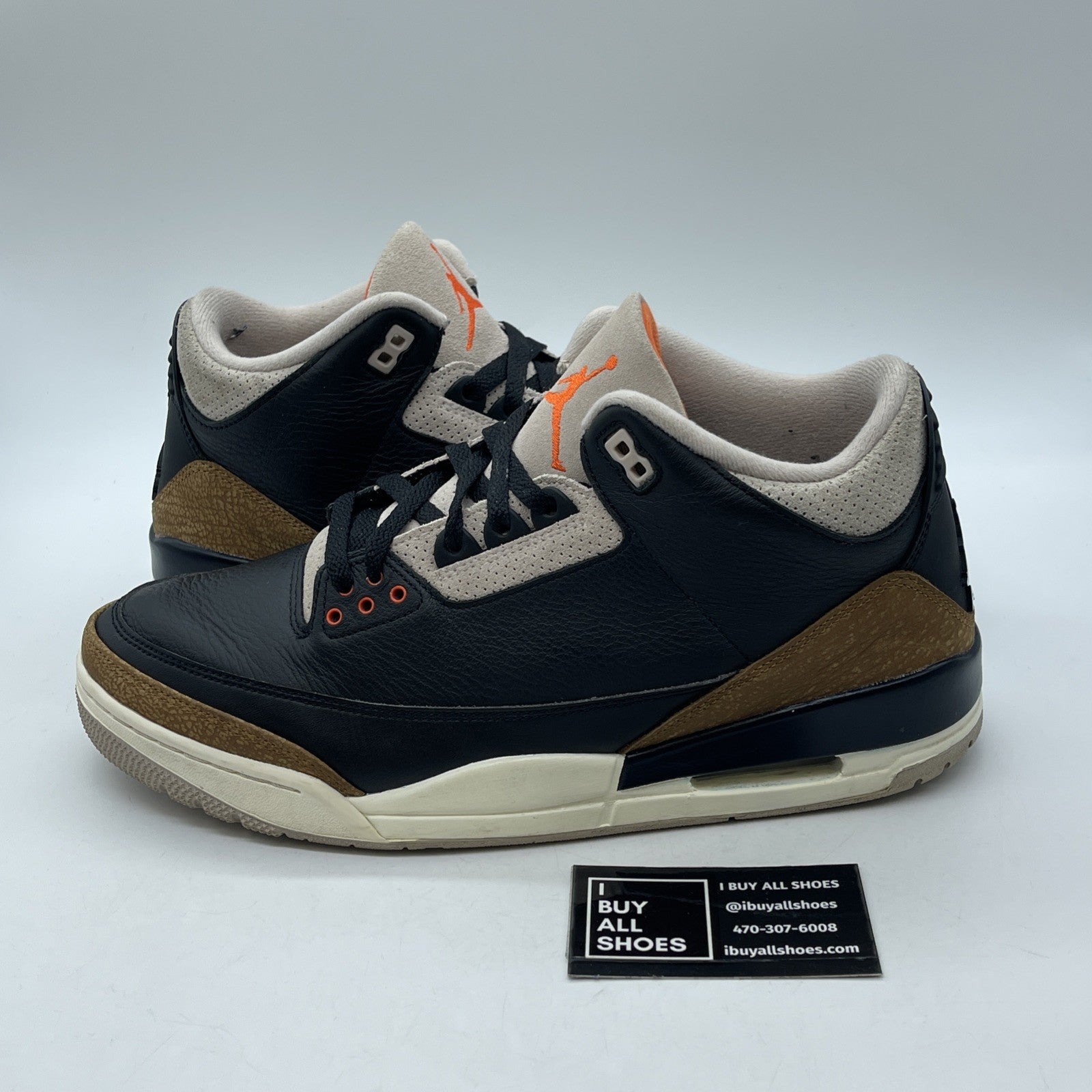 Size 12 - Jordan 3 Retro Mid Desert Elephant Black Brown Suede (CT8532-008)