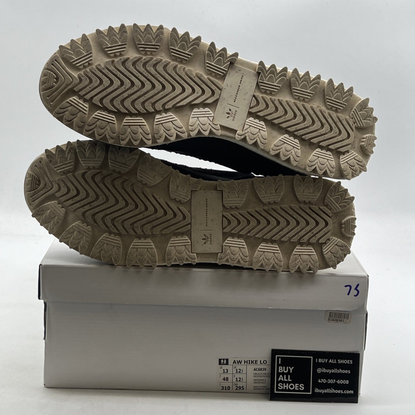 Size 13 - Adidas Alexander Wang x AW Hike Low Black (AC6839)