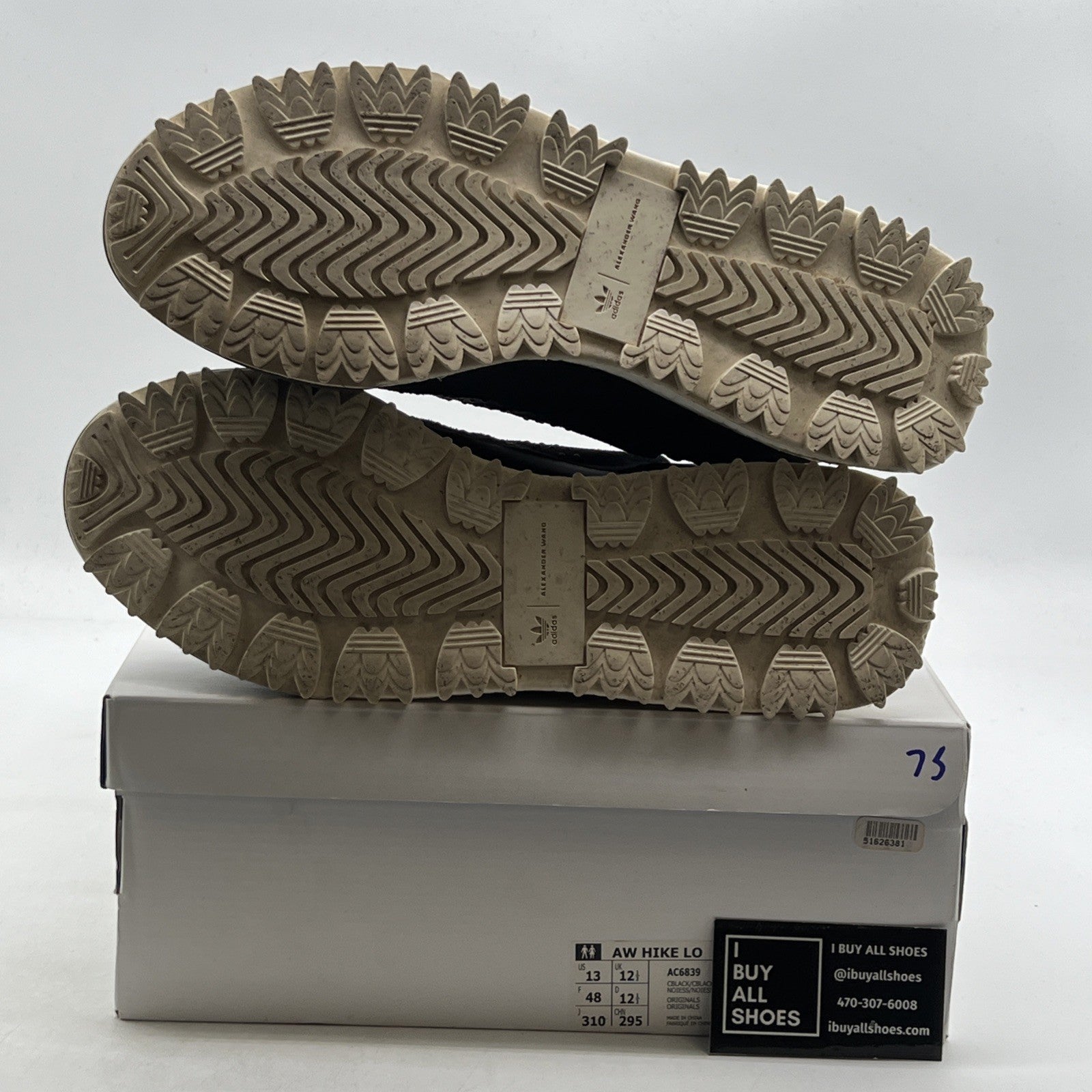 Size 13 - Adidas Alexander Wang x AW Hike Low Black (AC6839)