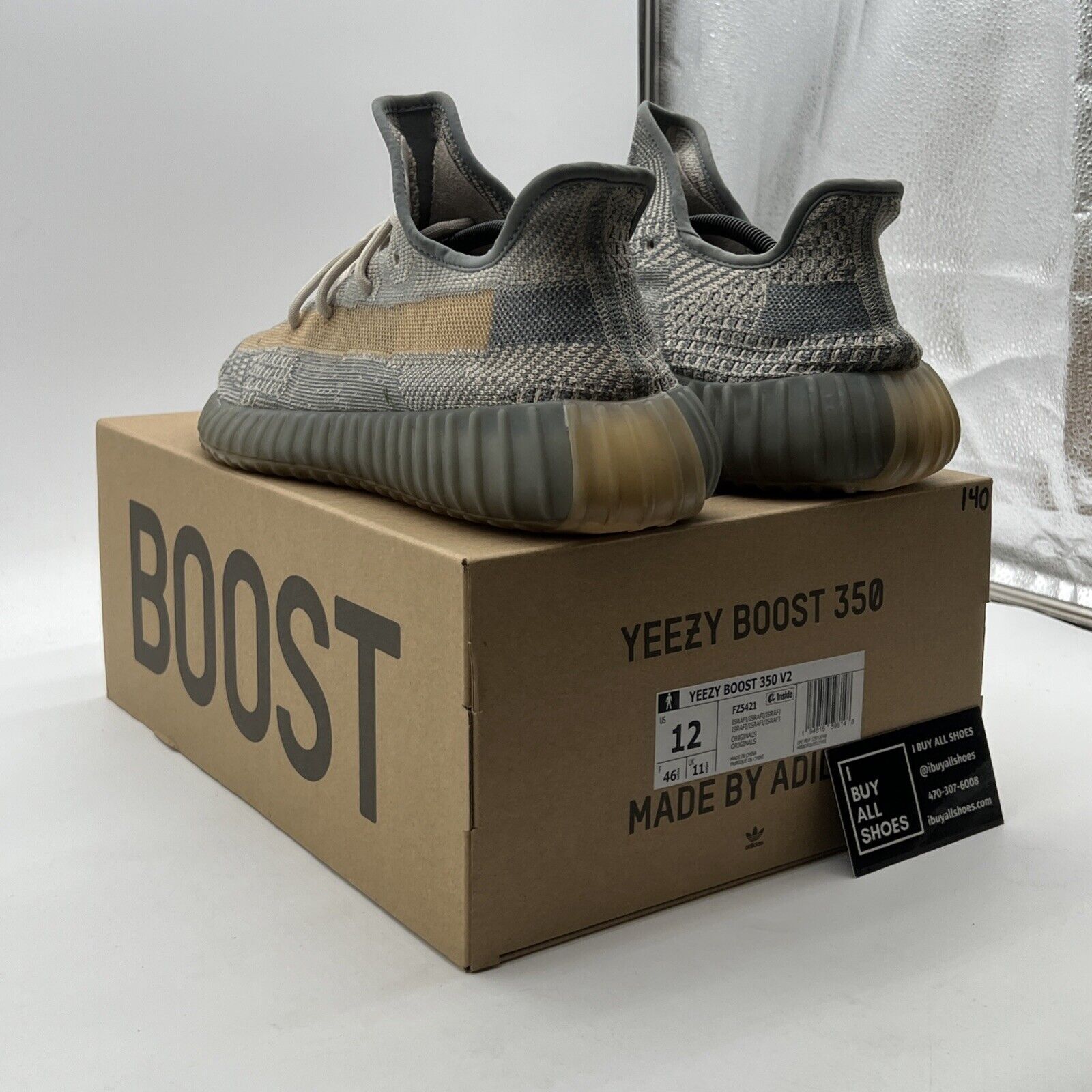 Size 12 - Adidas Yeezy Boost 350 V2 Low Israfil (FZ5421)