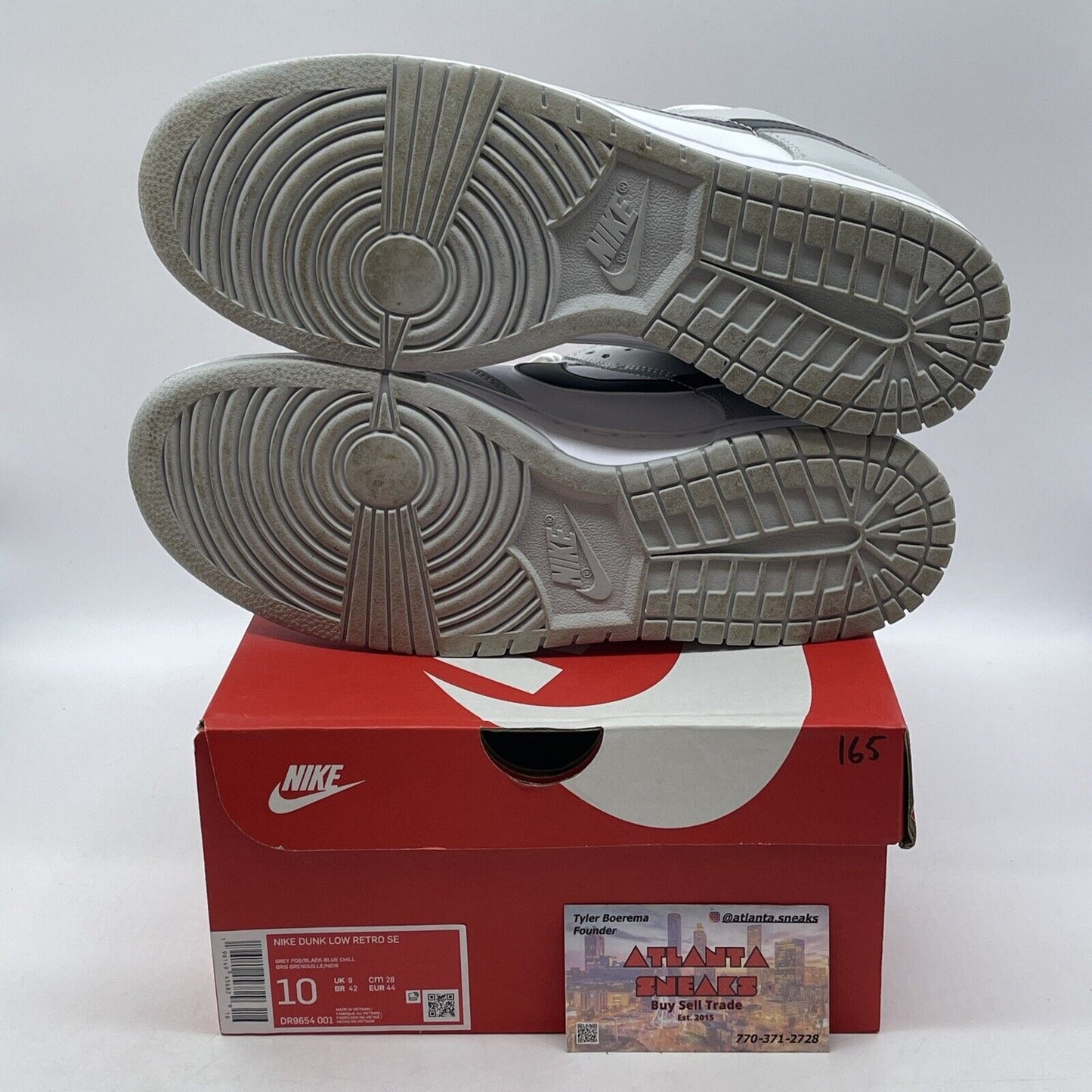 Size 10 - Nike Dunk Low SE Lottery Pack - Grey Fog White Black (DR9654-001)