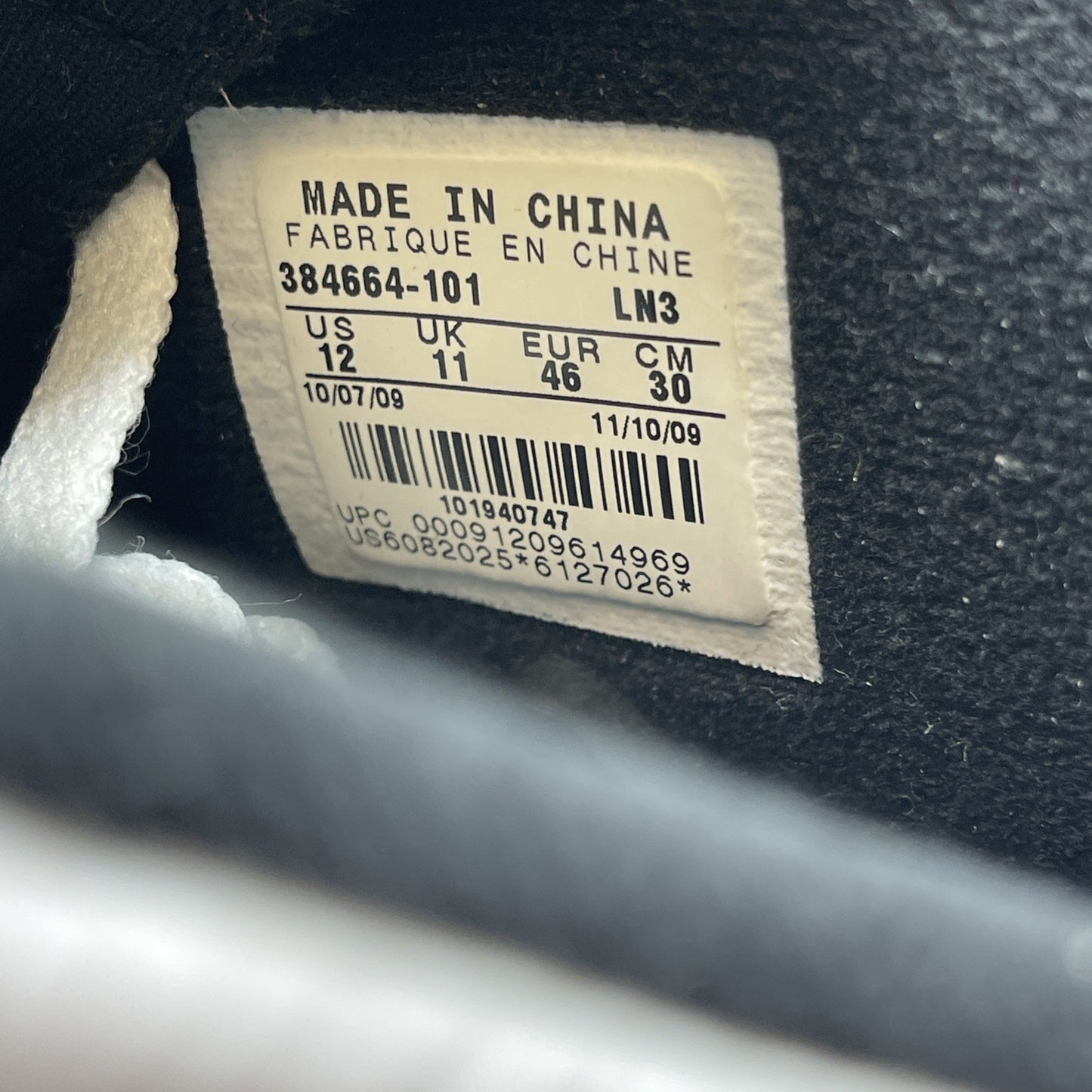 Size 12 - Air Jordan 6 Retro Oreo (384664-101)
