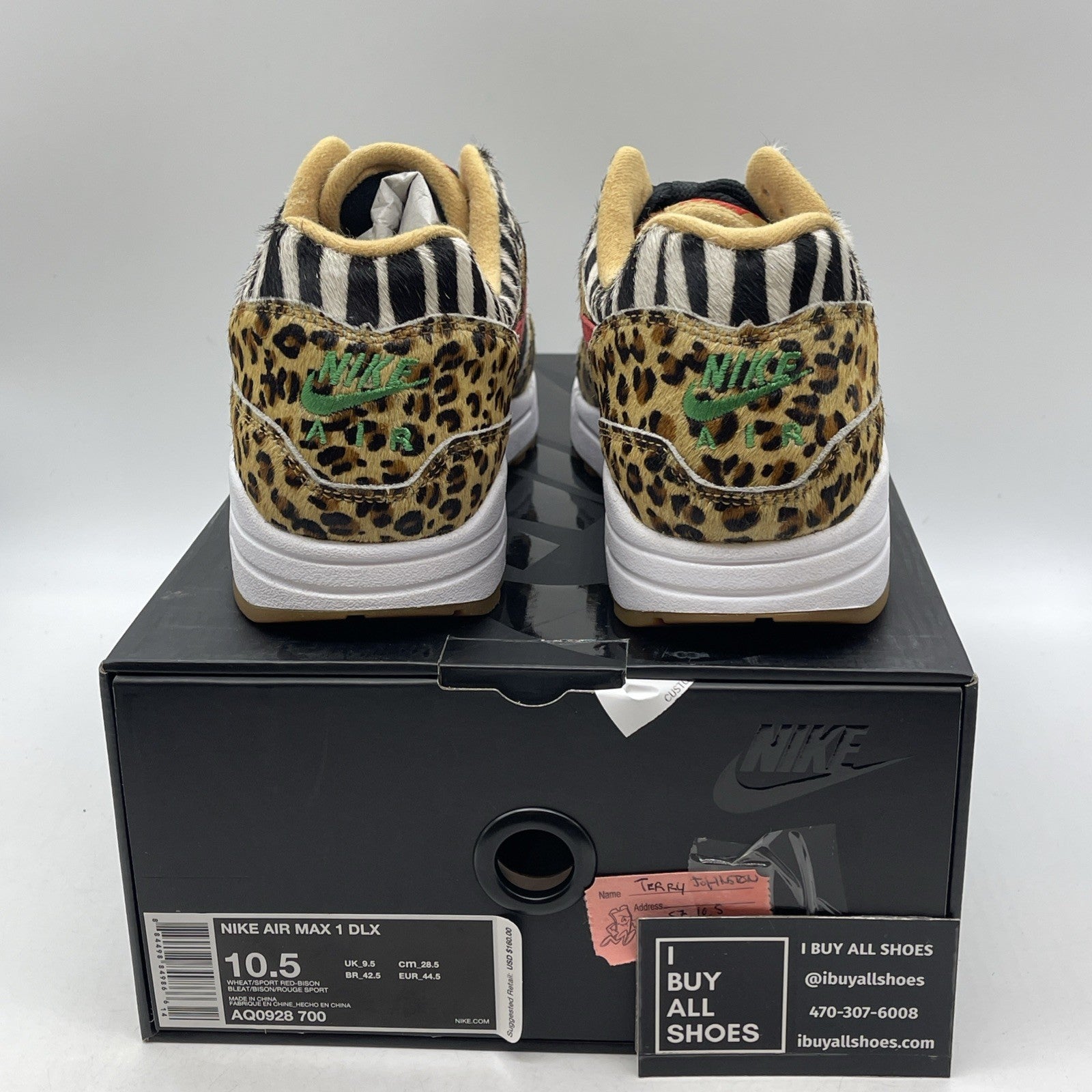 Size 10.5 - Nike Atmos x Air Max 1 DLX 2018 Animal Pack (AQ0928-700)