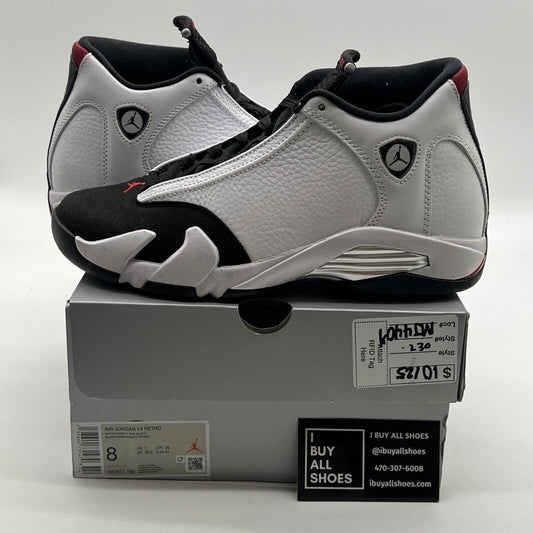 Size 8 - Air Jordan 14 Retro 2024 Black Toe (487471-160)