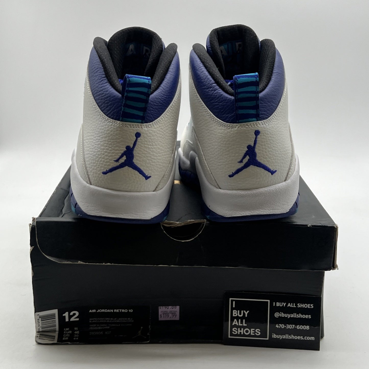 Size 12 - Air Jordan 10 Retro Charlotte Hornets (310805-107)