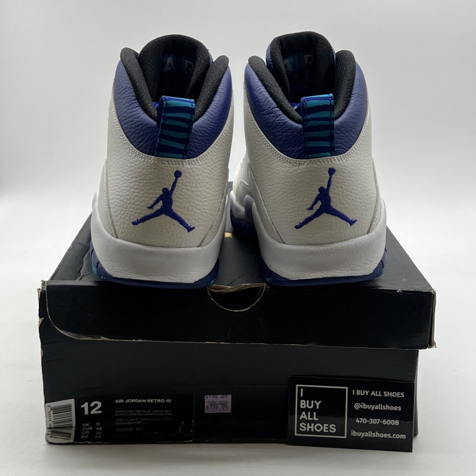 Size 12 - Air Jordan 10 Retro Charlotte Hornets (310805-107)