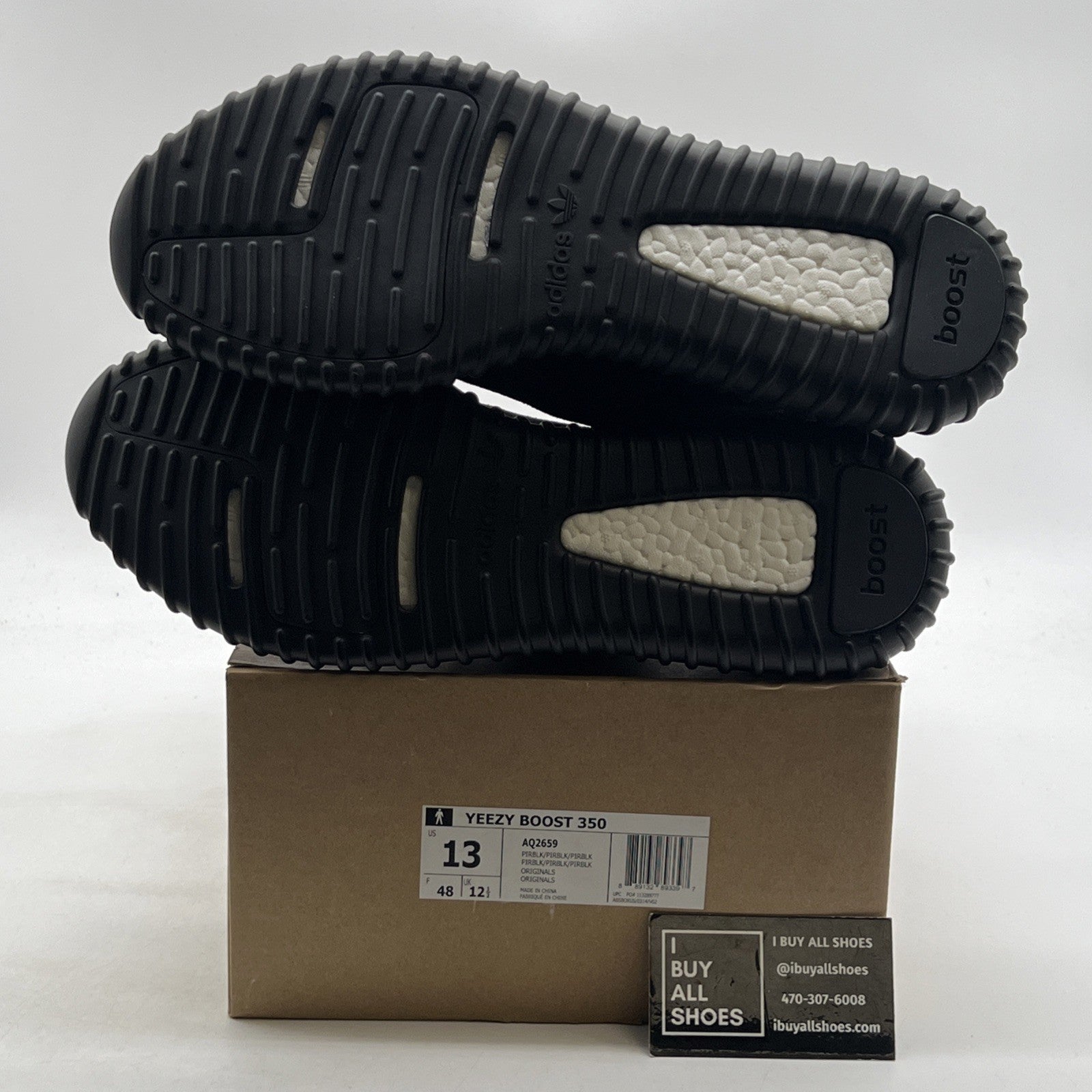 Size 13 - adidas Yeezy Boost 350 2015 Pirate Black (AQ2659)