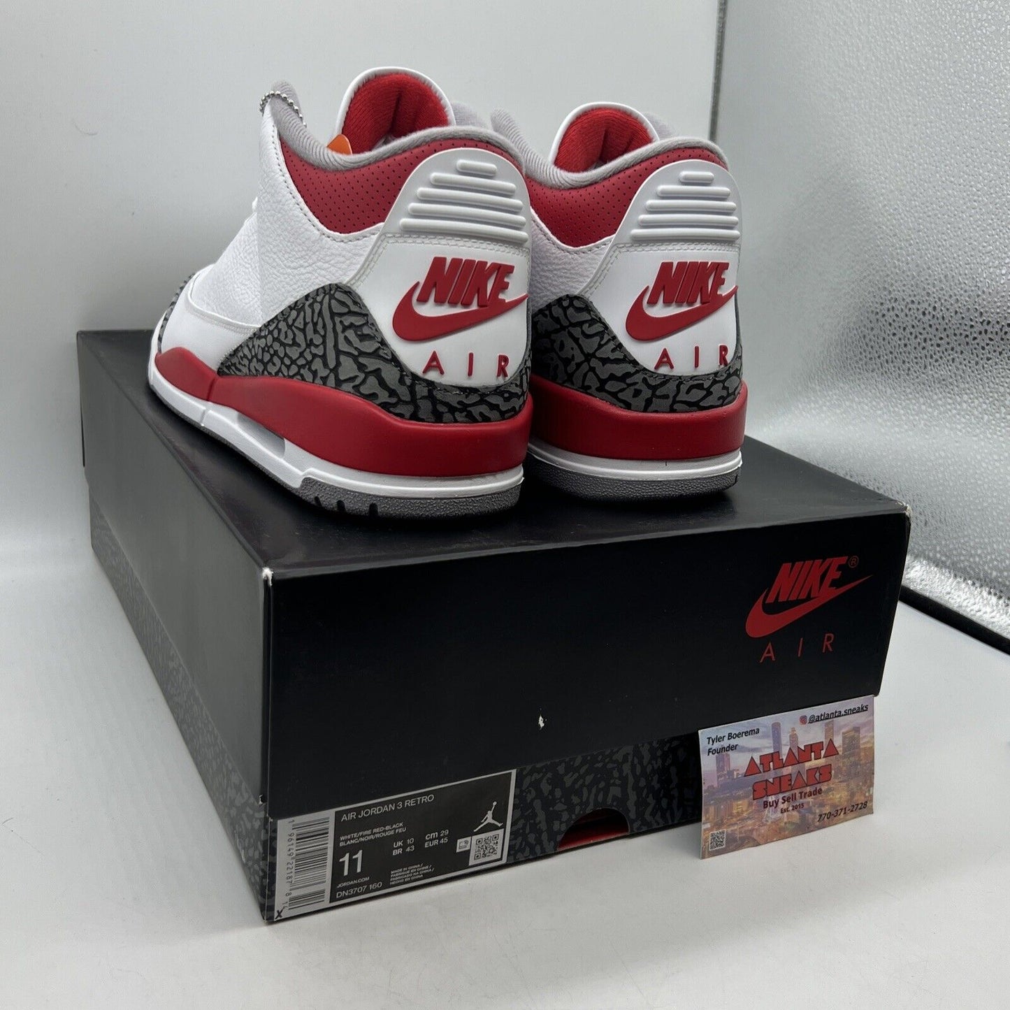 Size 11 - Jordan 3 Retro Mid Fire Red Brand New Og All