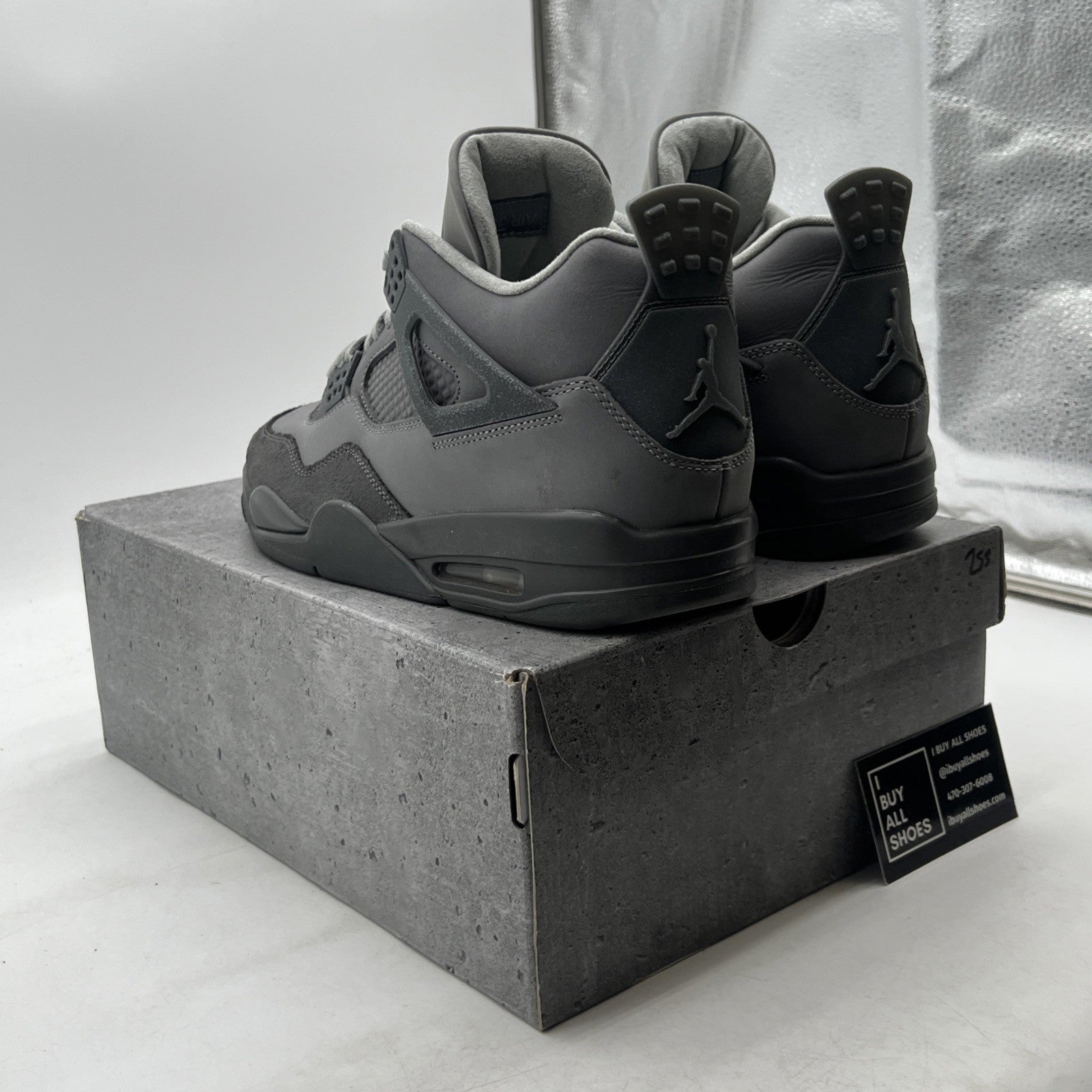 Size 10.5 - Air Jordan 4 Retro SE Wet Cement (FQ7928-001)