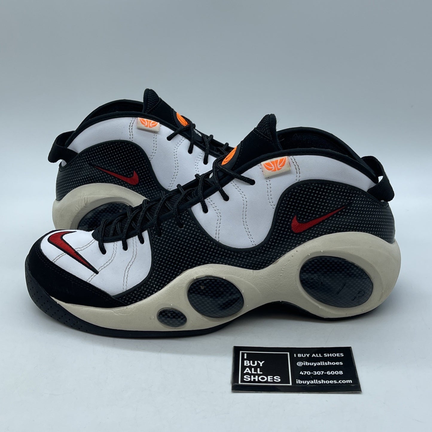 Size 12 - Nike Air Zoom Flight 95 Hoops Black White Leather (DX3955-100)