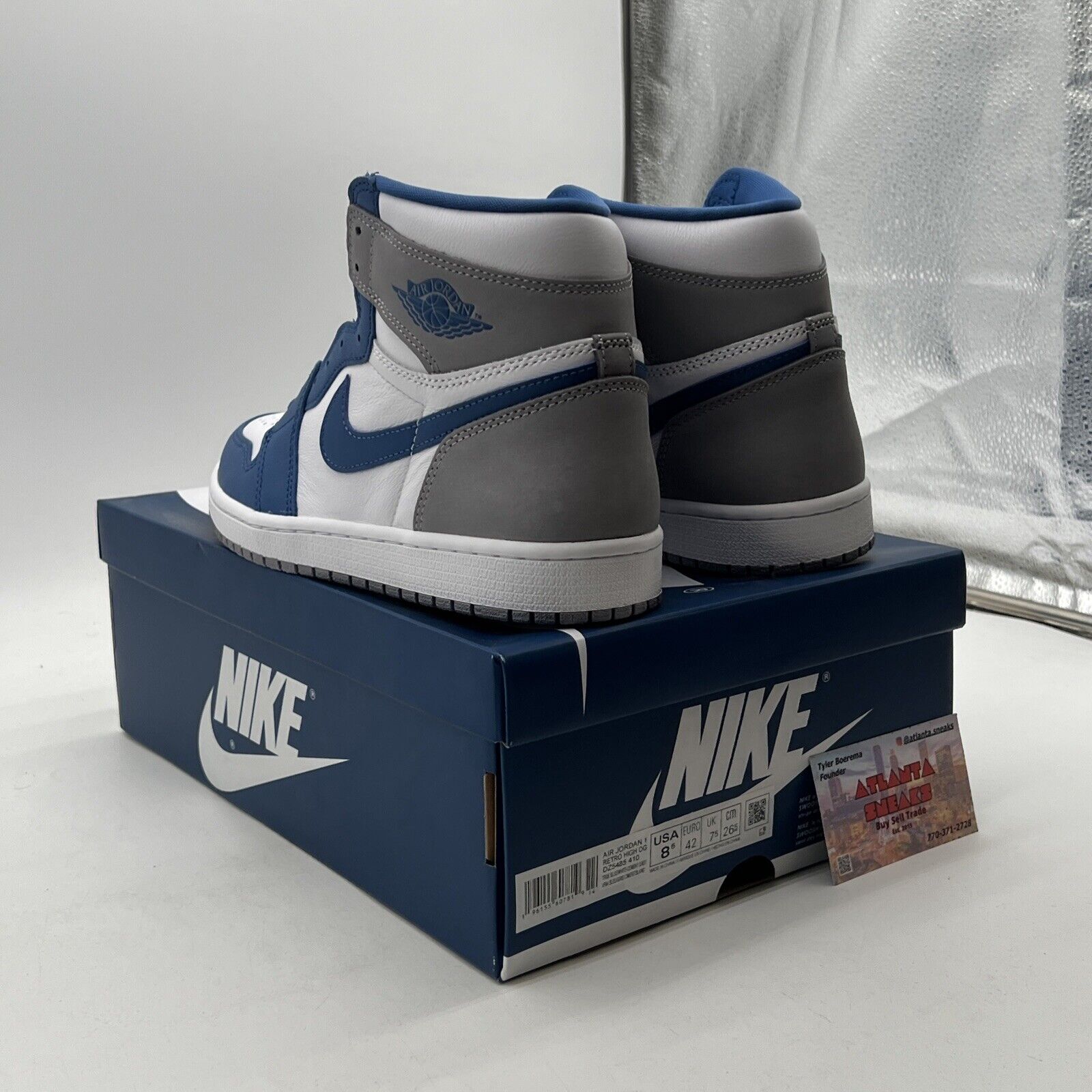 Size 8.5 - Air Jordan 1 Retro OG High True Blue (DZ5485-410)