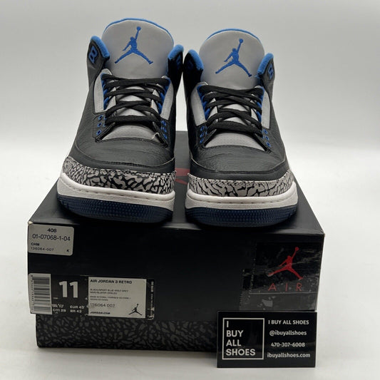 Size 11 - Air Jordan 3 Retro Sport Blue (136064-007)