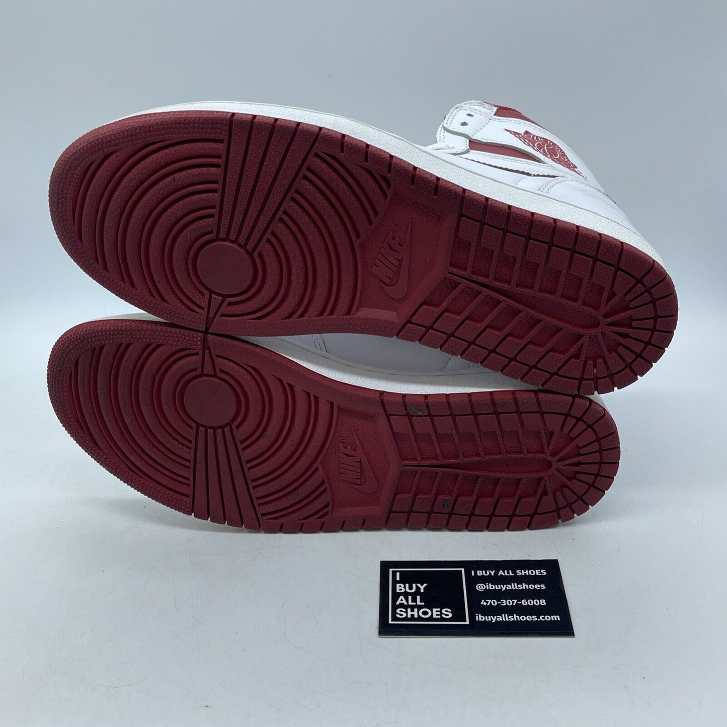 Size 10 - Air Jordan 1 Retro OG High Metallic Red White Leather (555088-103)