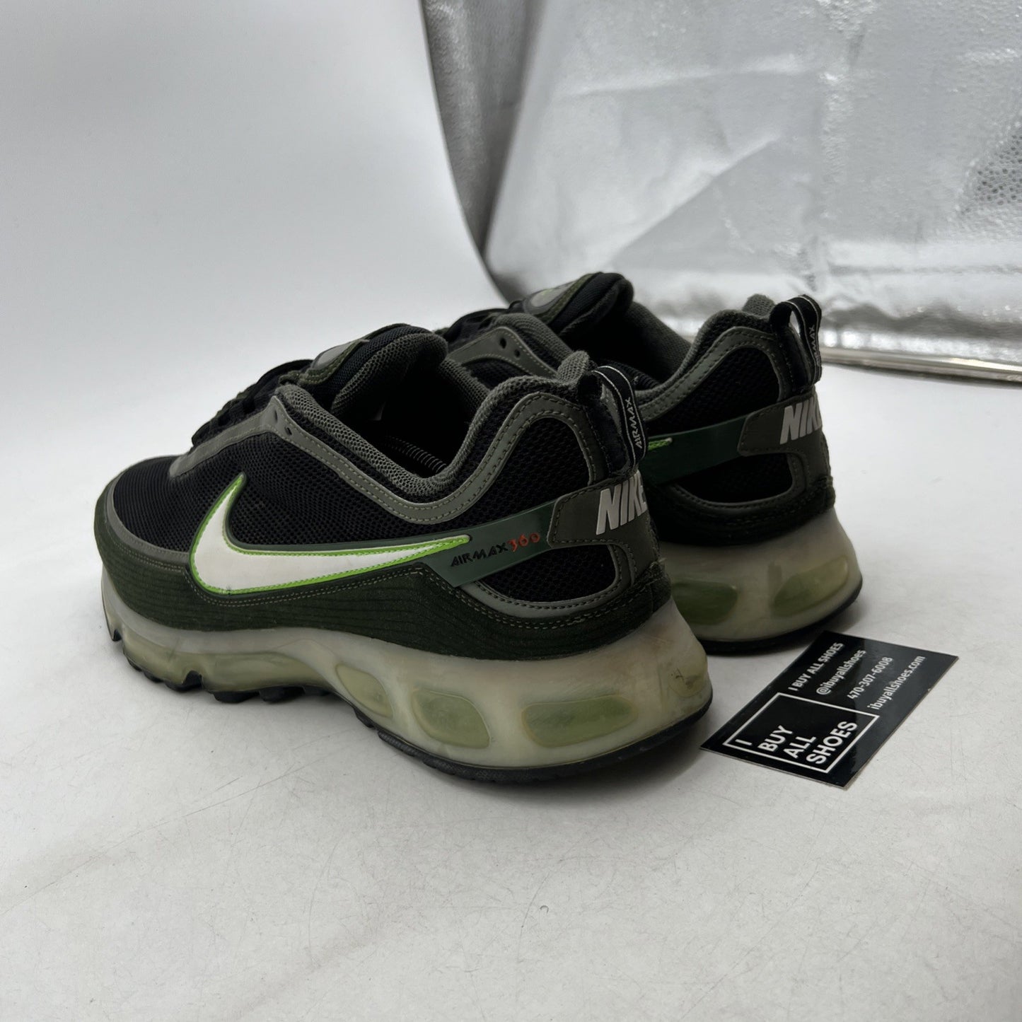 Size 13 - Nike Air Max 360 II Black Army Olive (315380-011)