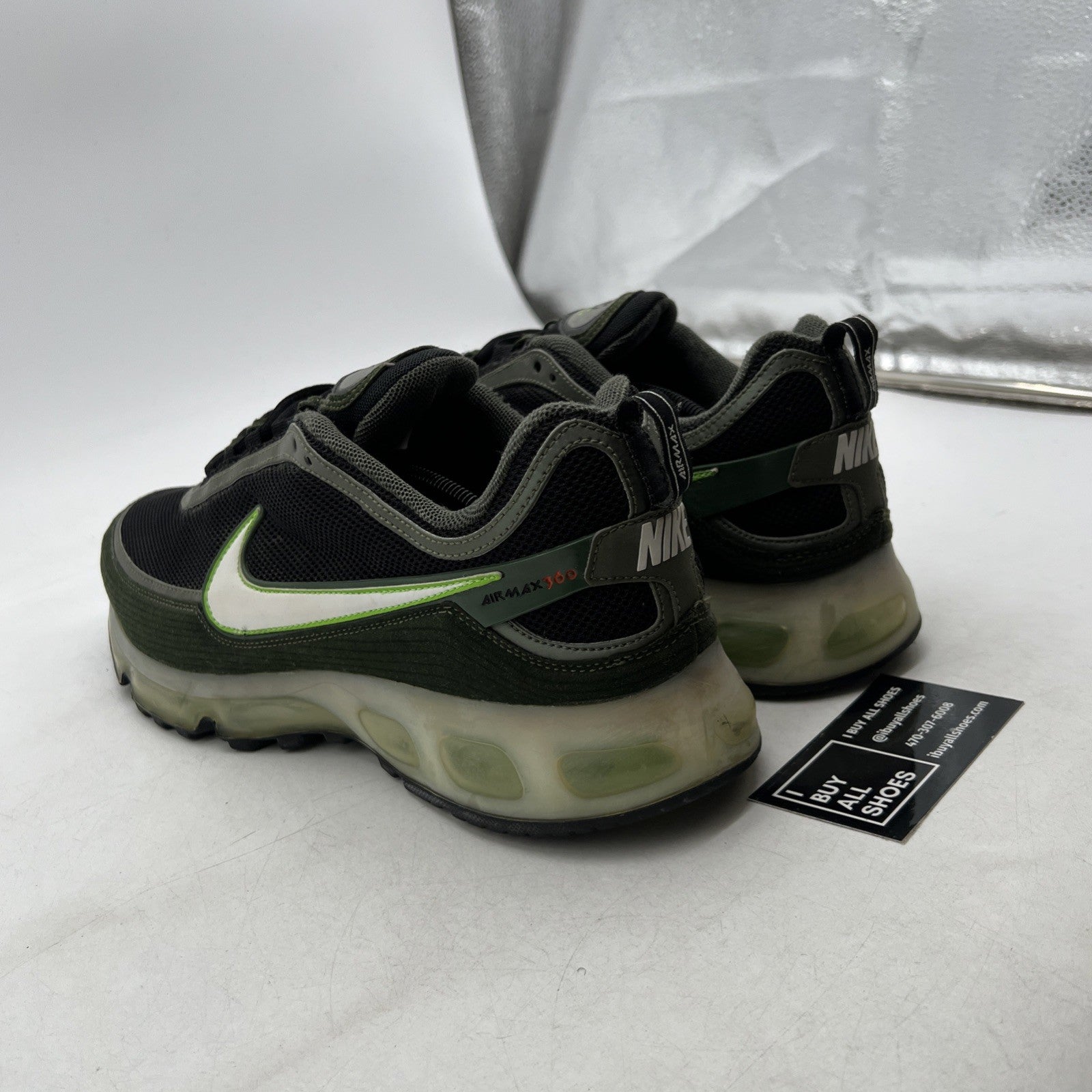 Size 13 - Nike Air Max 360 II Black Army Olive (315380-011)