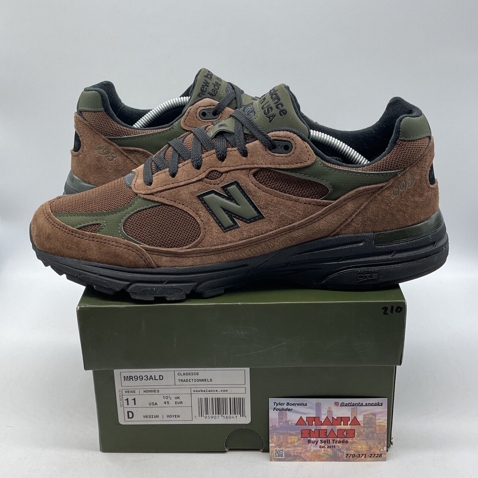 Size 11 - New Balance Aimé Leon Dore x 993 Made in USA Beef & Broccoli (MR993ALD