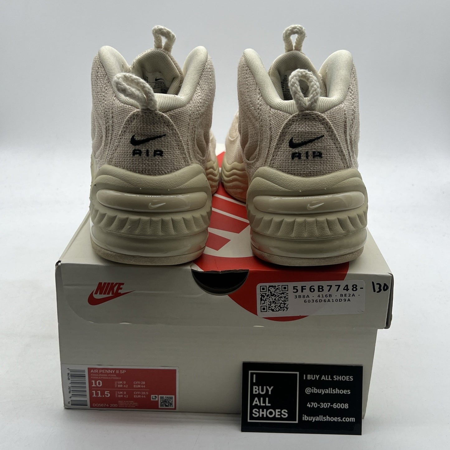 Size 10 - Nike Stussy x Air Penny 2 Fossils (DQ5674-200)