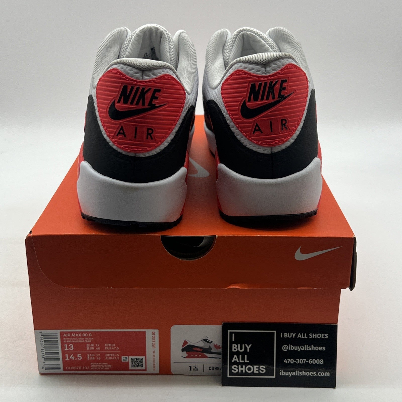 Size 13 - Nike Air Max 90 Golf Infrared (CU9978-103)