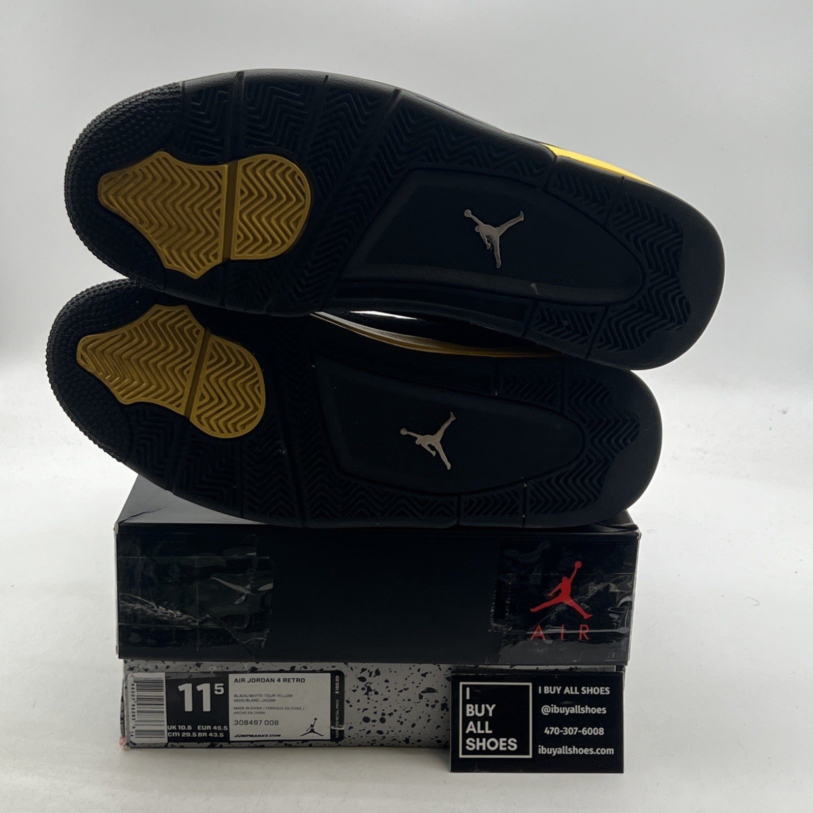 Size 11.5 - Air Jordan 4 Retro Low Thunder (308497-008)