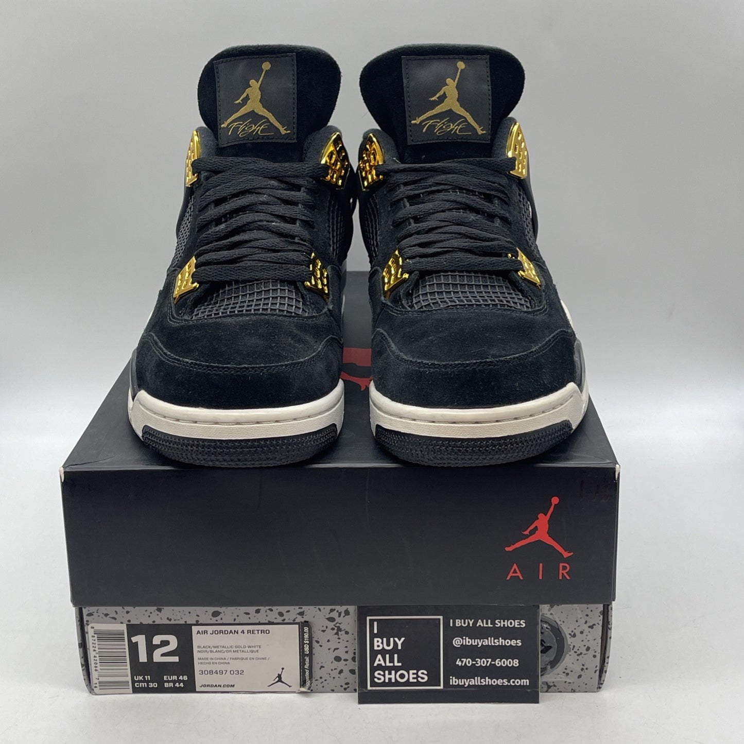 Size 12 - Air Jordan 4 Retro Royalty 2017 (308497-032)